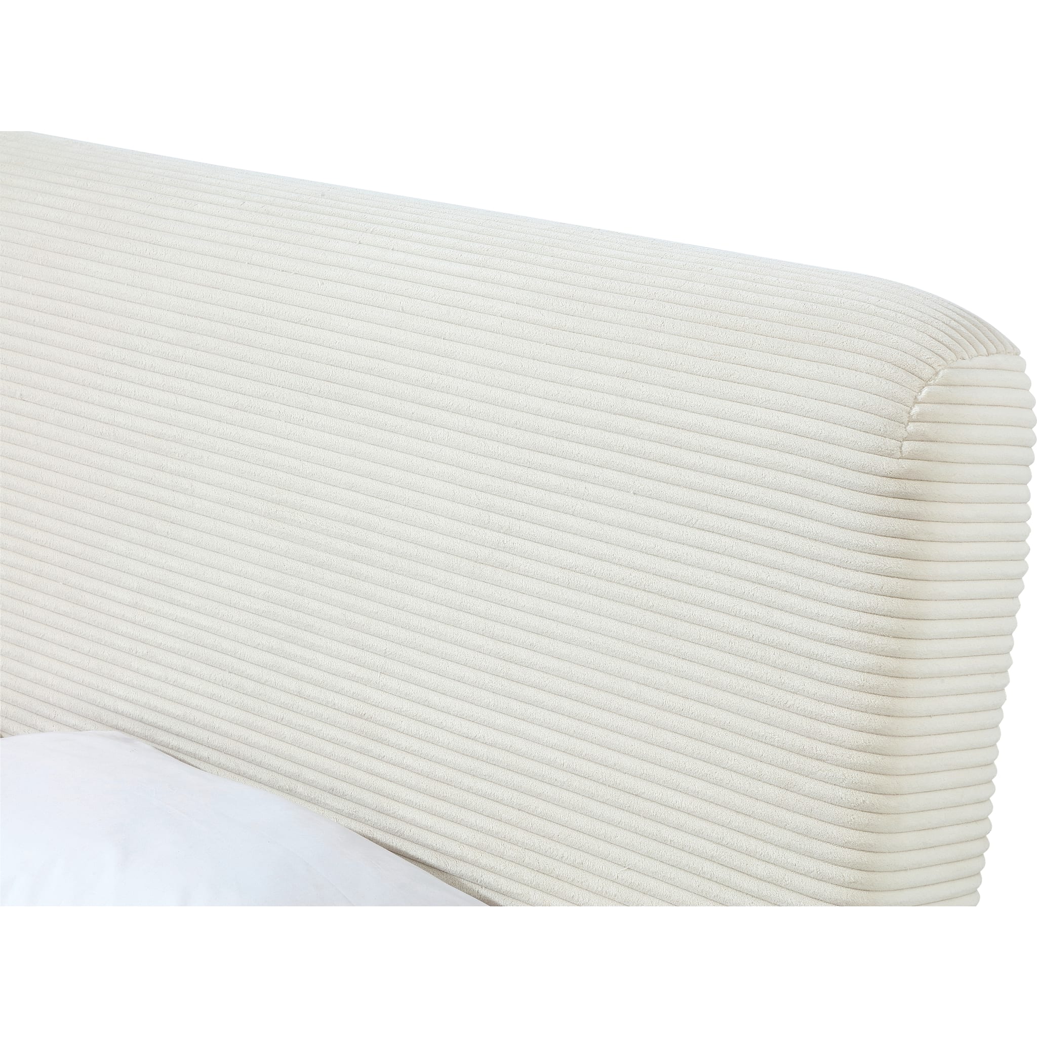 Wisteria Upholstered Platform Bed in Frosty Corduroy - Image 9