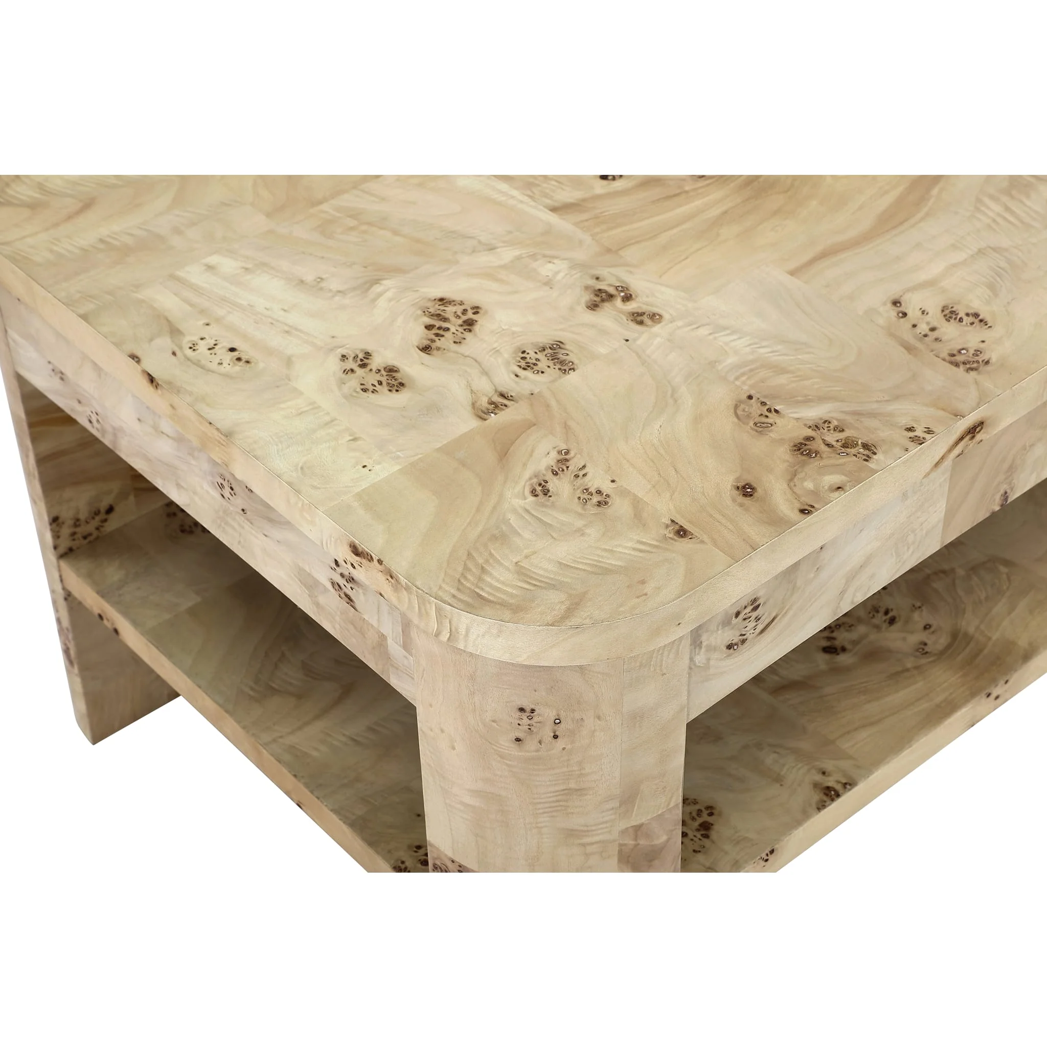 Cosmo Mappa Burl Coffee Table in Amber Kiss - Image 3