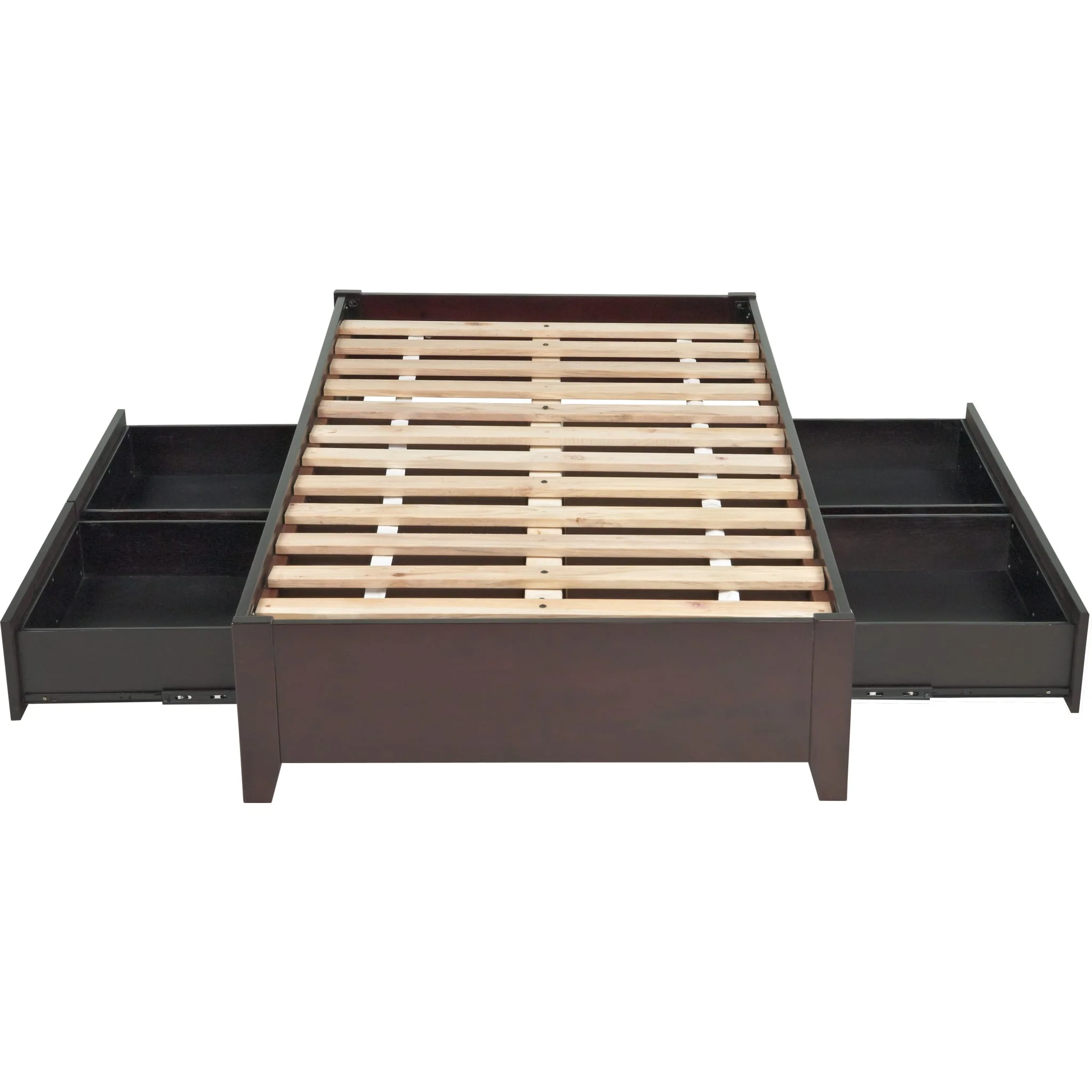 Simple Wood Storage Bed in Espresso - Image 14