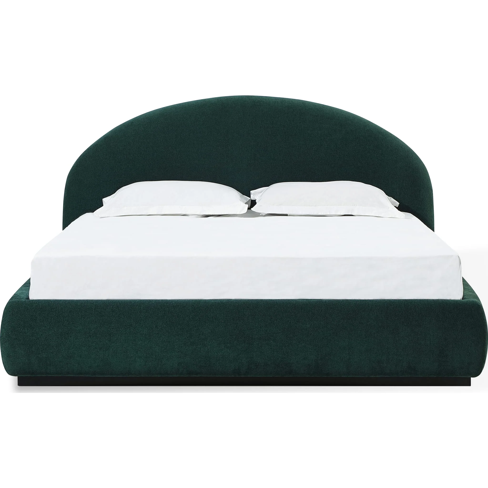 Flex Upholstered Bed in Emerald Chenille - Image 5