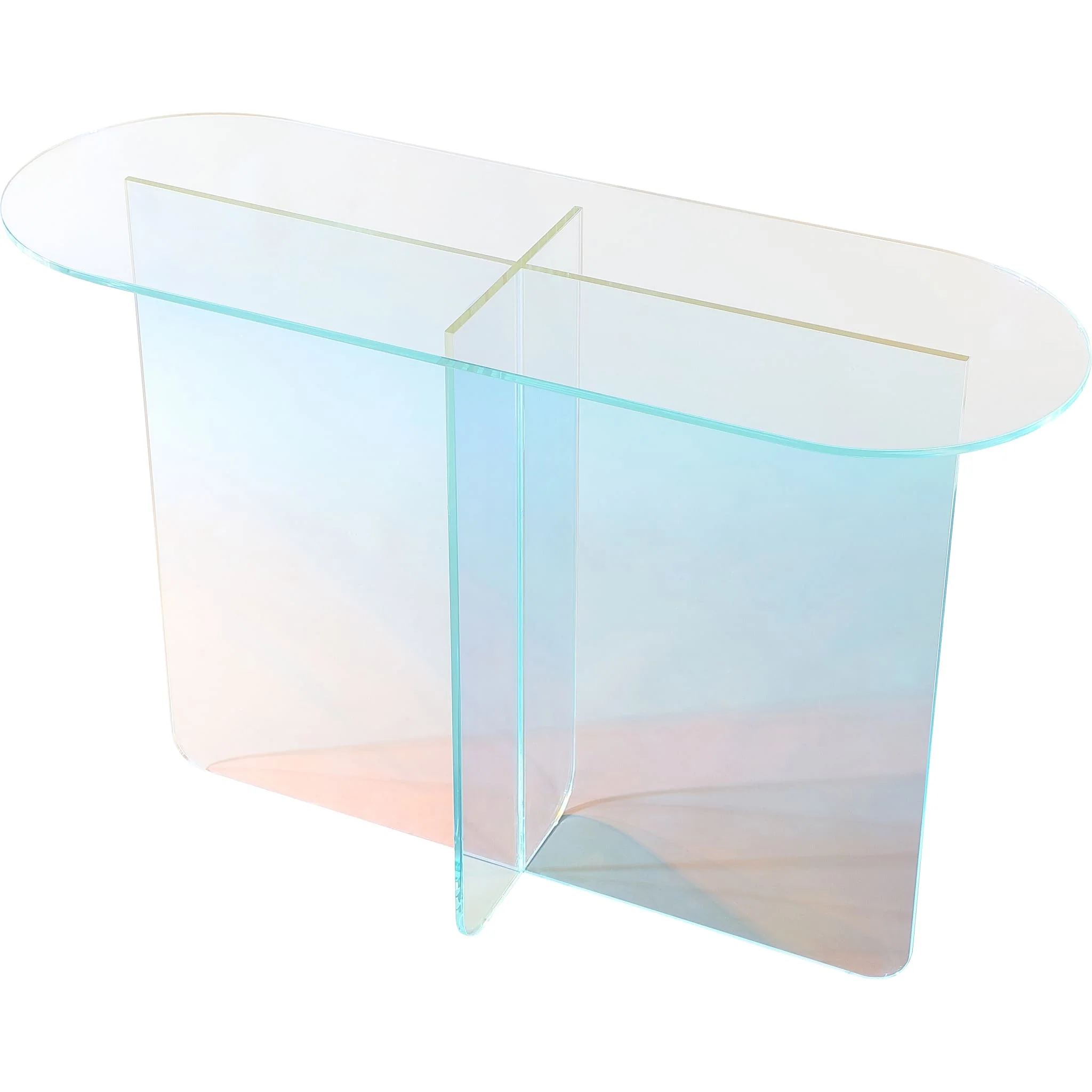 Fomo Console Table in Iridescent Glass - Image 2