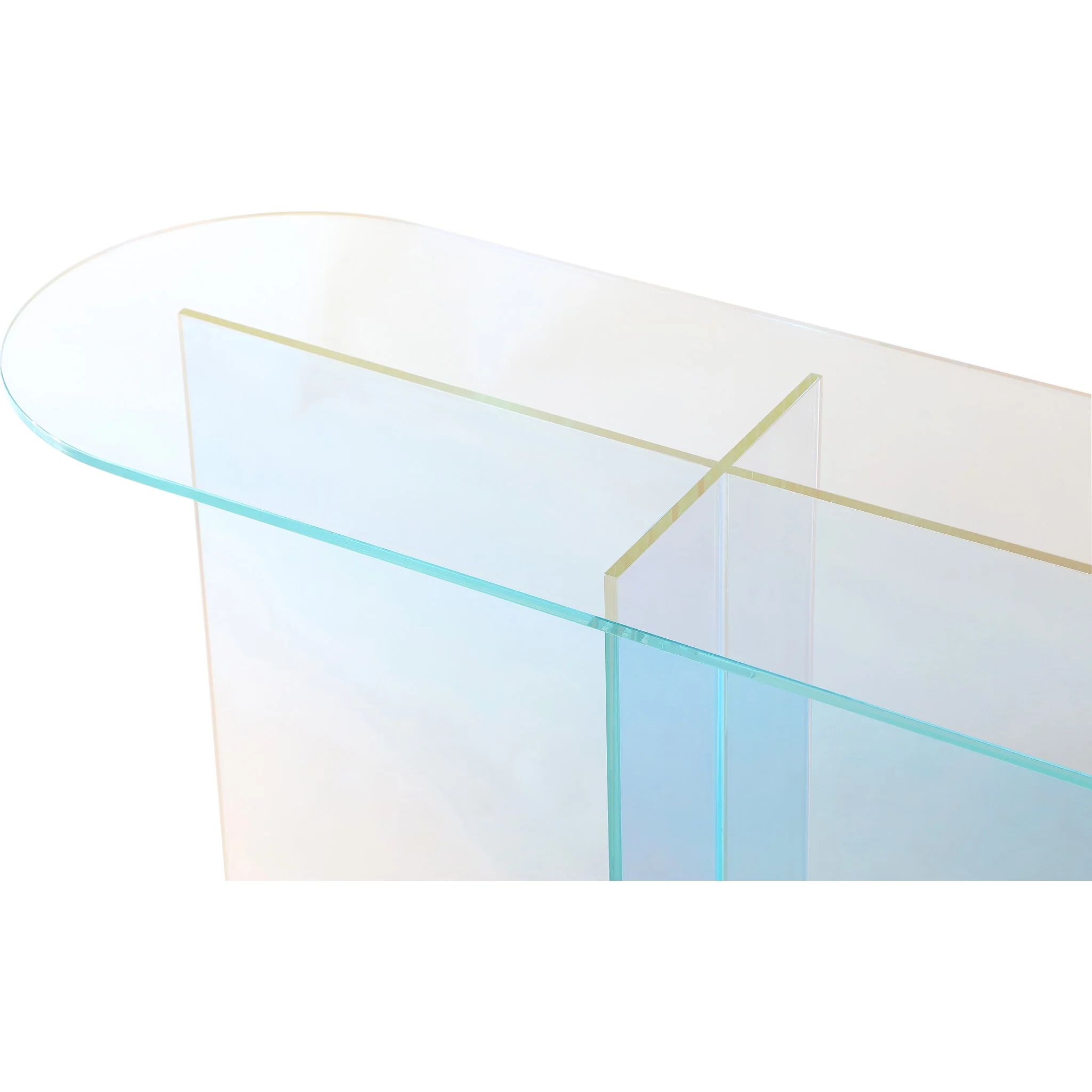 Fomo Console Table in Iridescent Glass - Image 3
