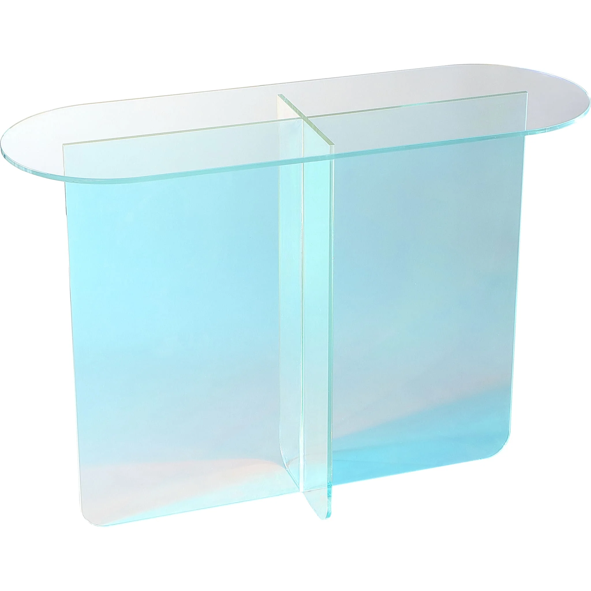 Fomo Console Table in Iridescent Glass - Image 4