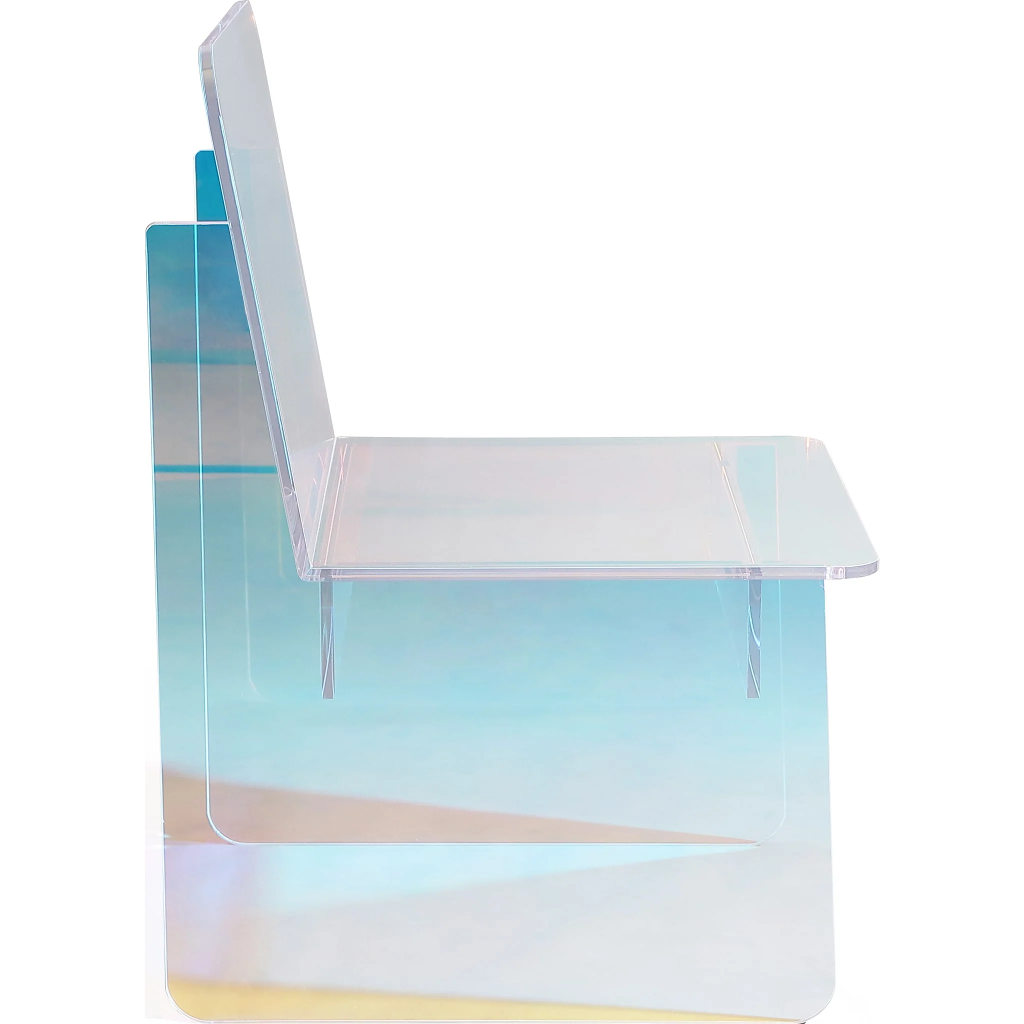 Fomo Iridescent Acrylic Accent Chair - Image 4
