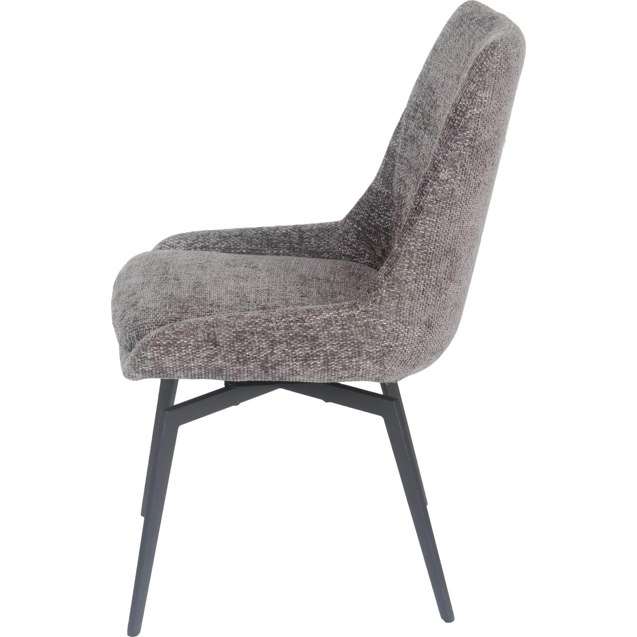 CEO 180 Degree Return Swivel Upholstered Dining Chair in Oyster - Image 3