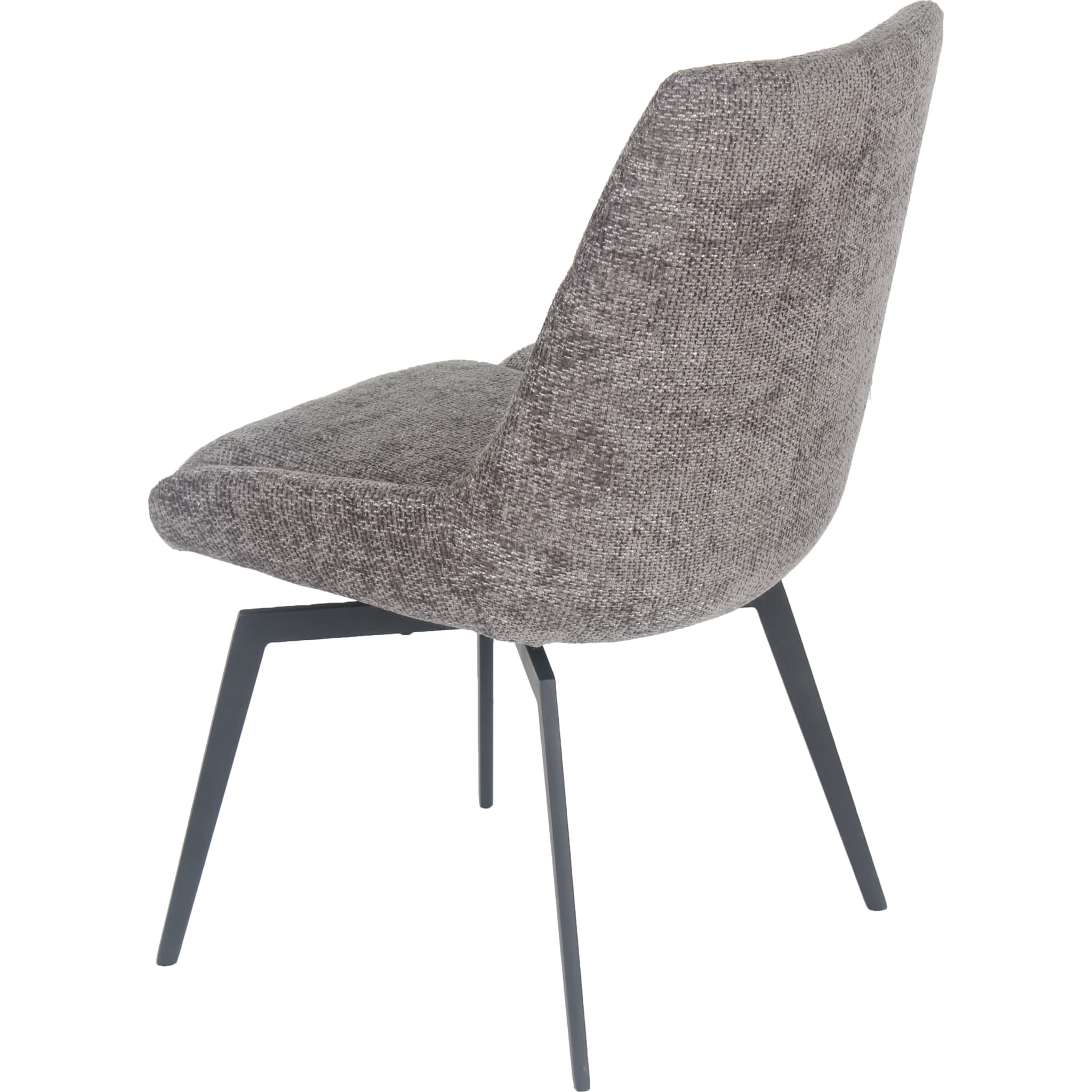 CEO 180 Degree Return Swivel Upholstered Dining Chair in Oyster - Image 4