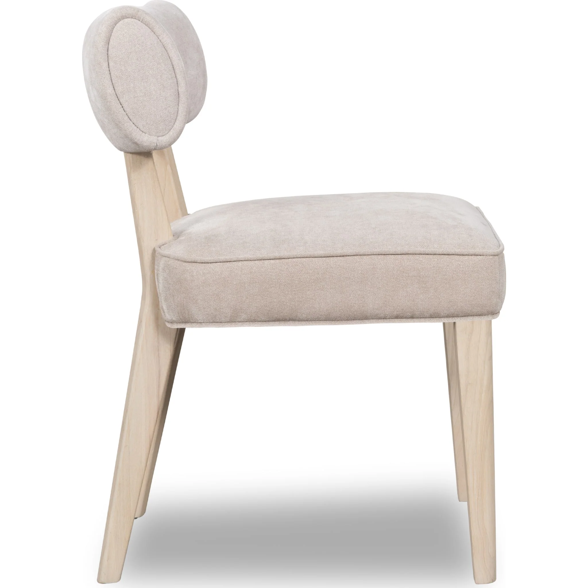 Magnolia Wood Frame Upholstered Dining Chair in Brown Sugar Chenille - Image 8