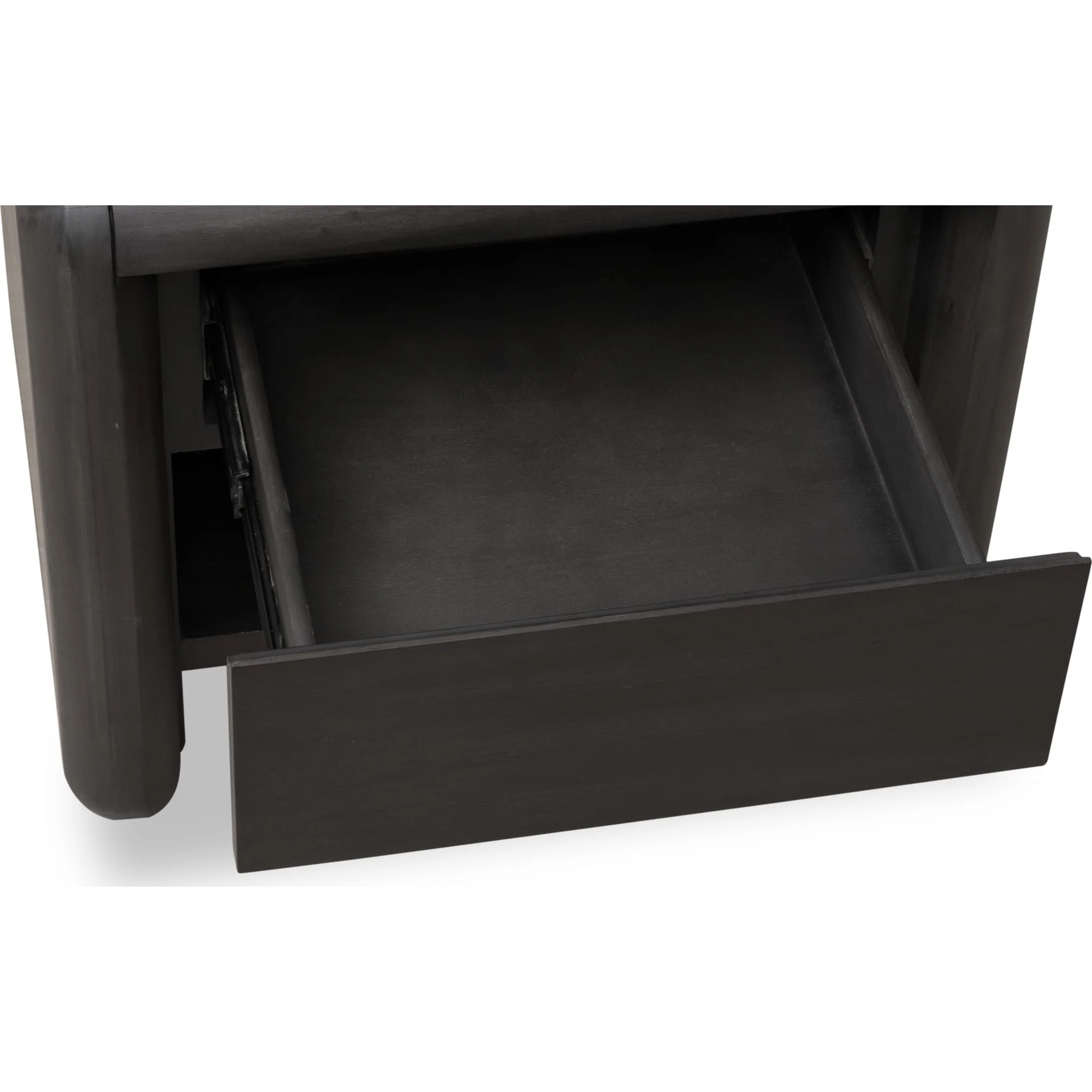 Xolani One Drawer Acacia Wood Nightstand in Jaguar - Image 7