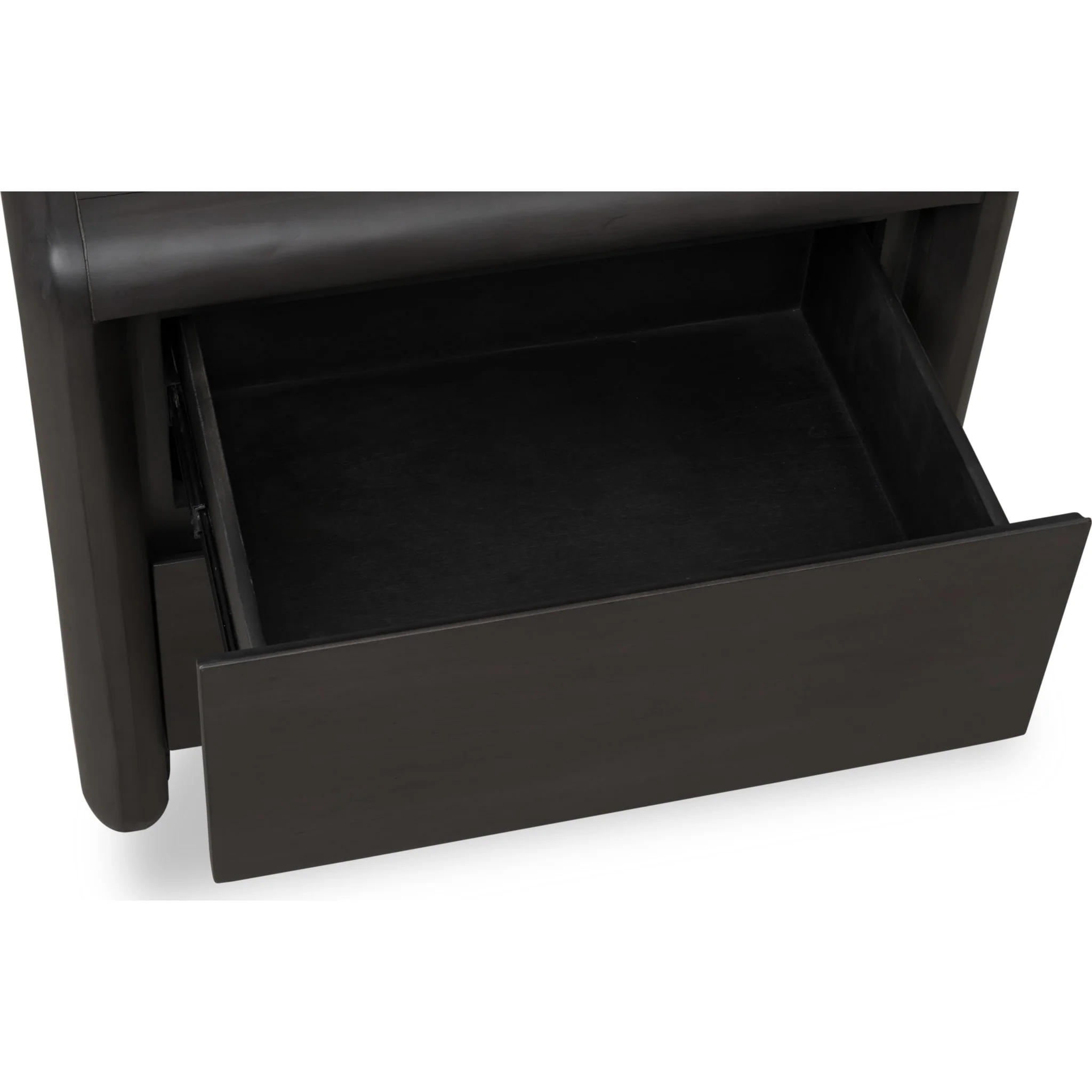 Xolani Two Drawer Acacia Wood Nightstand in Jaguar - Image 5