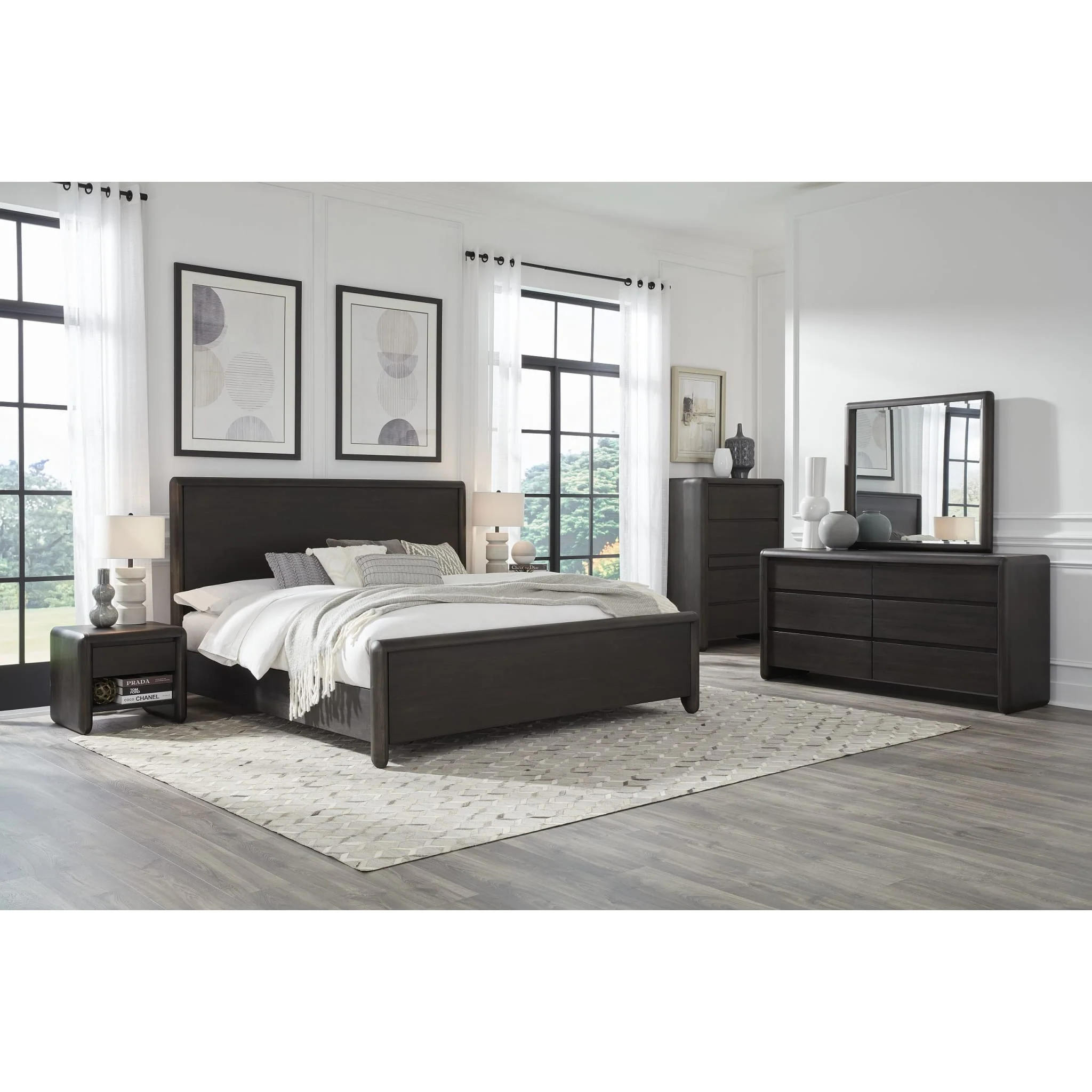 Xolani Acacia Wood Platform Bed in Jaguar - Image 13