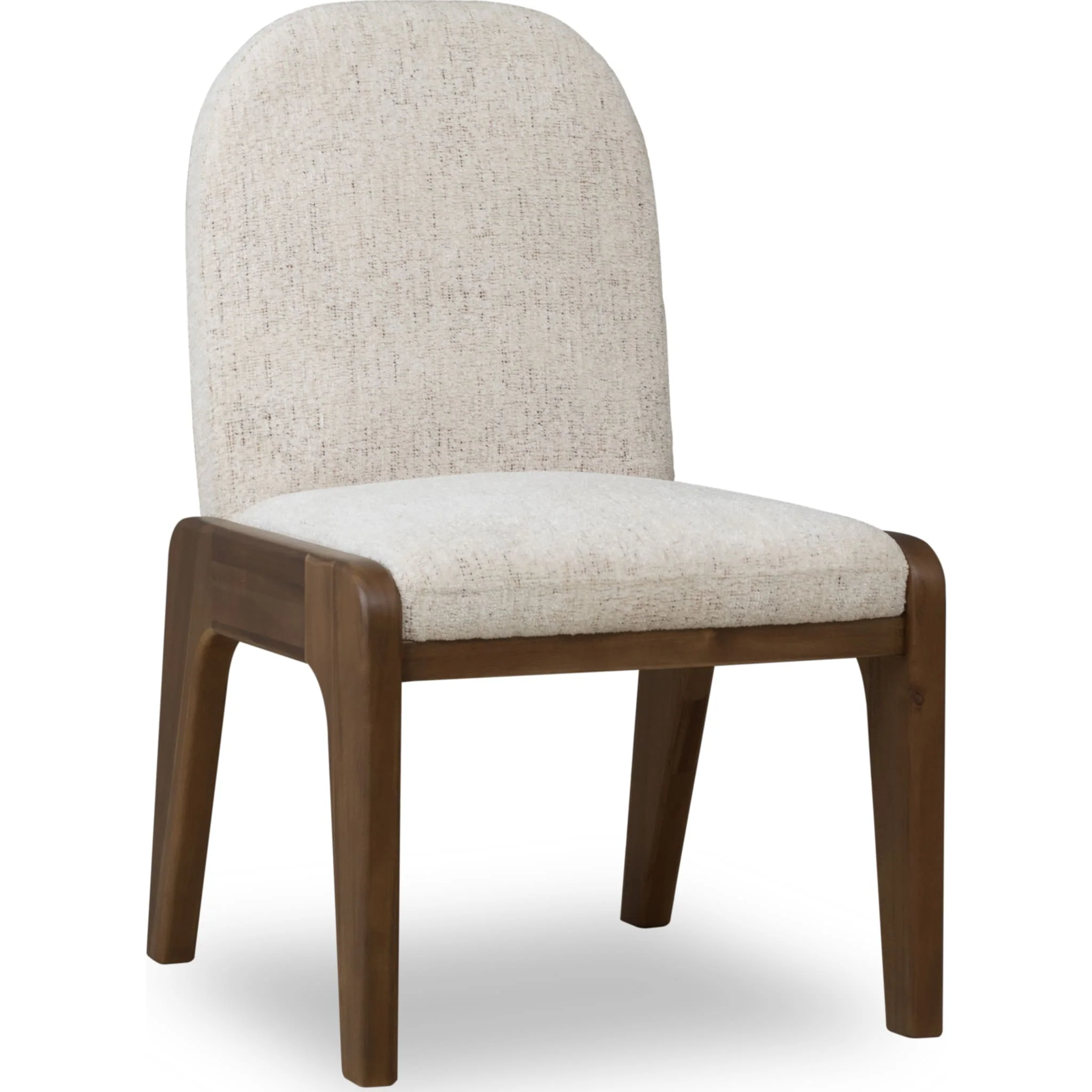 Xolani Chenille Upholstered Dining Chair in Chinchilla and Impala - Image 3