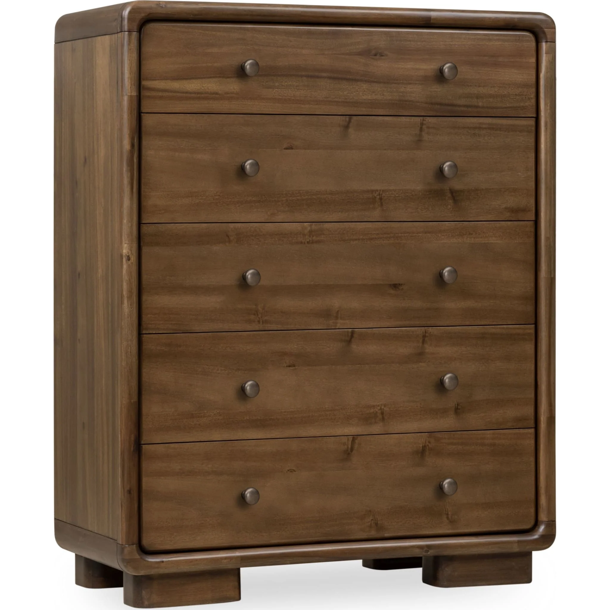 Boka Five Drawer Acacia Wood Chest in Impala - Image 4