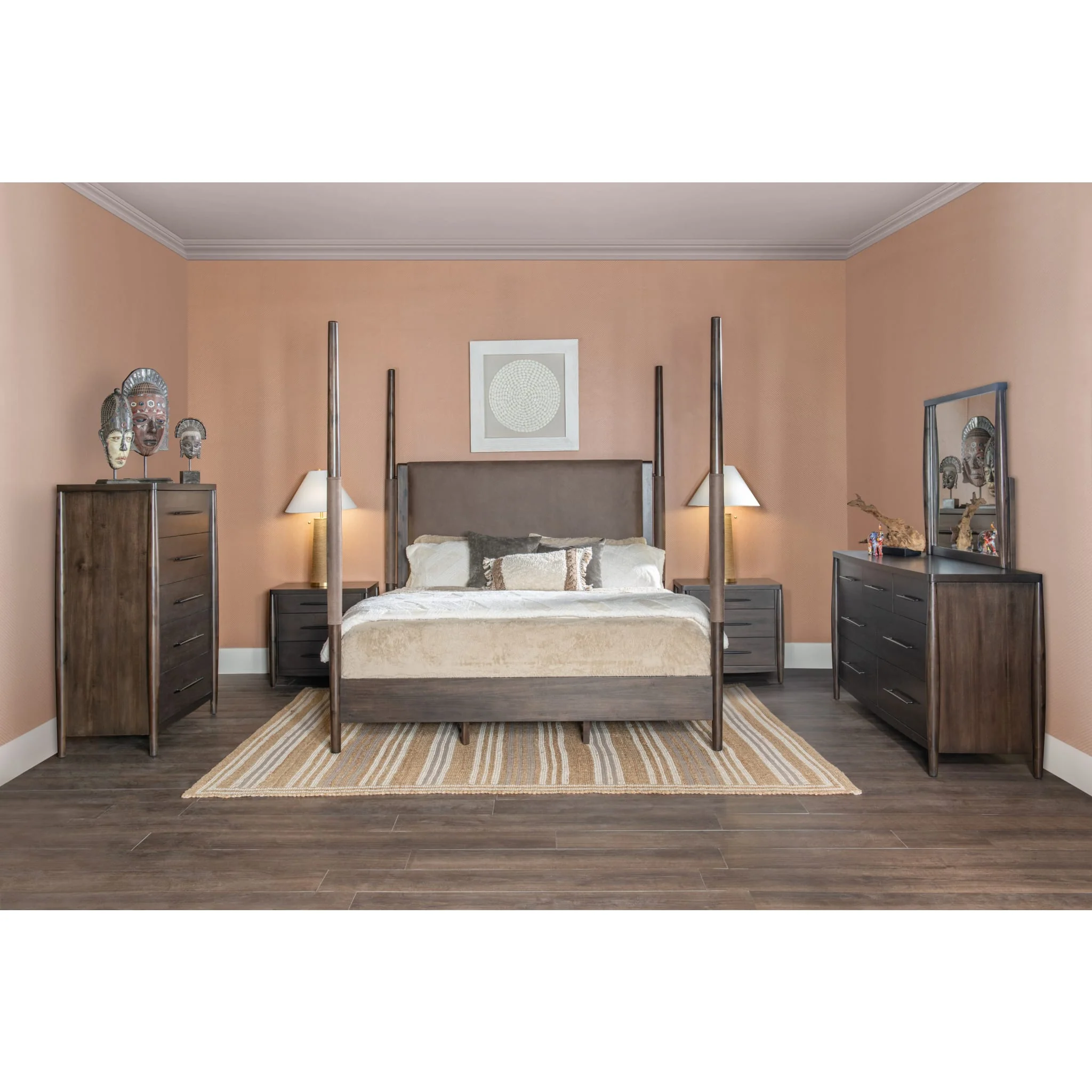 Koko Seven Drawer Acacia Wood Dresser in Minx - Image 10