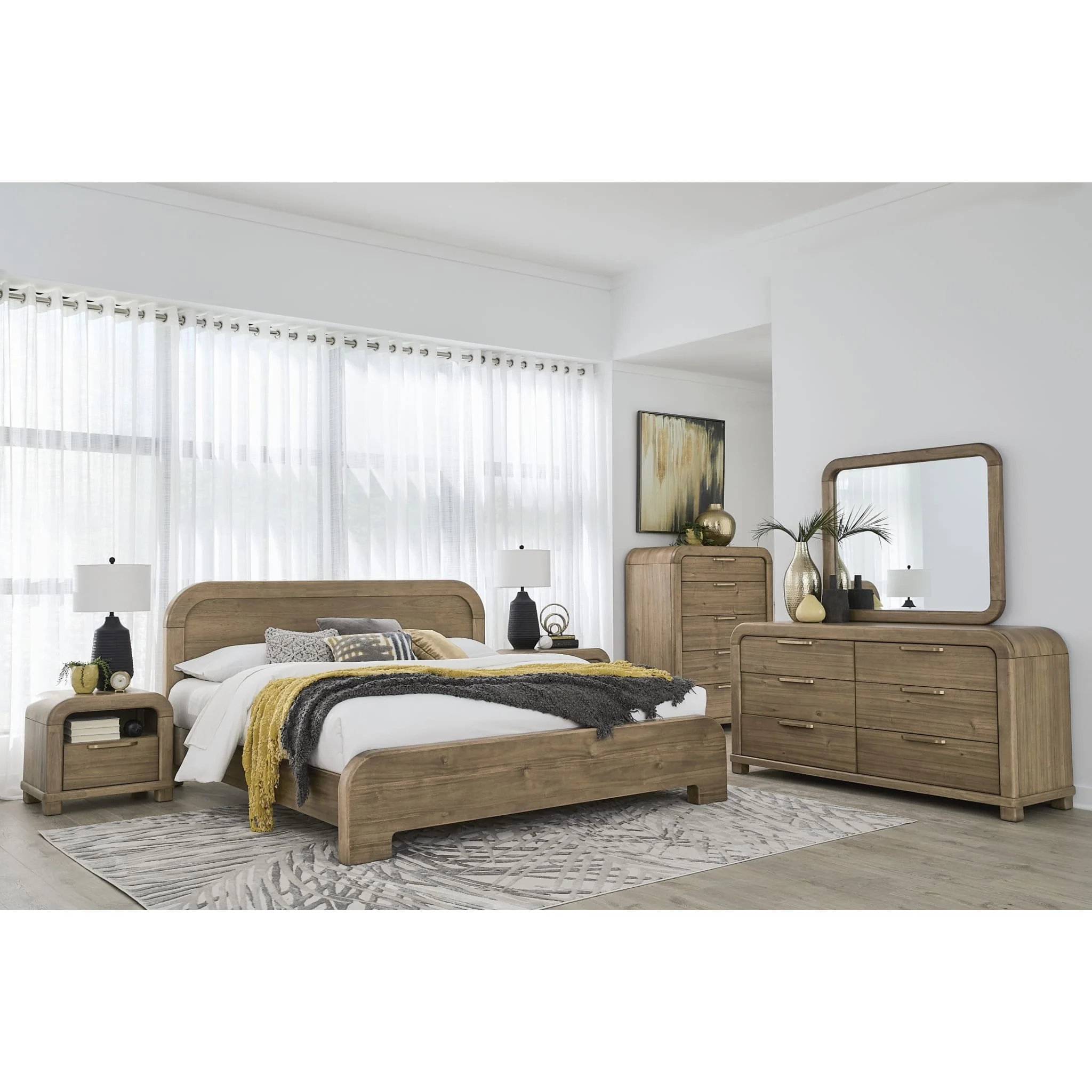 Kione Beveled Glass Wall or Dresser Mirror in Lioness - Image 4