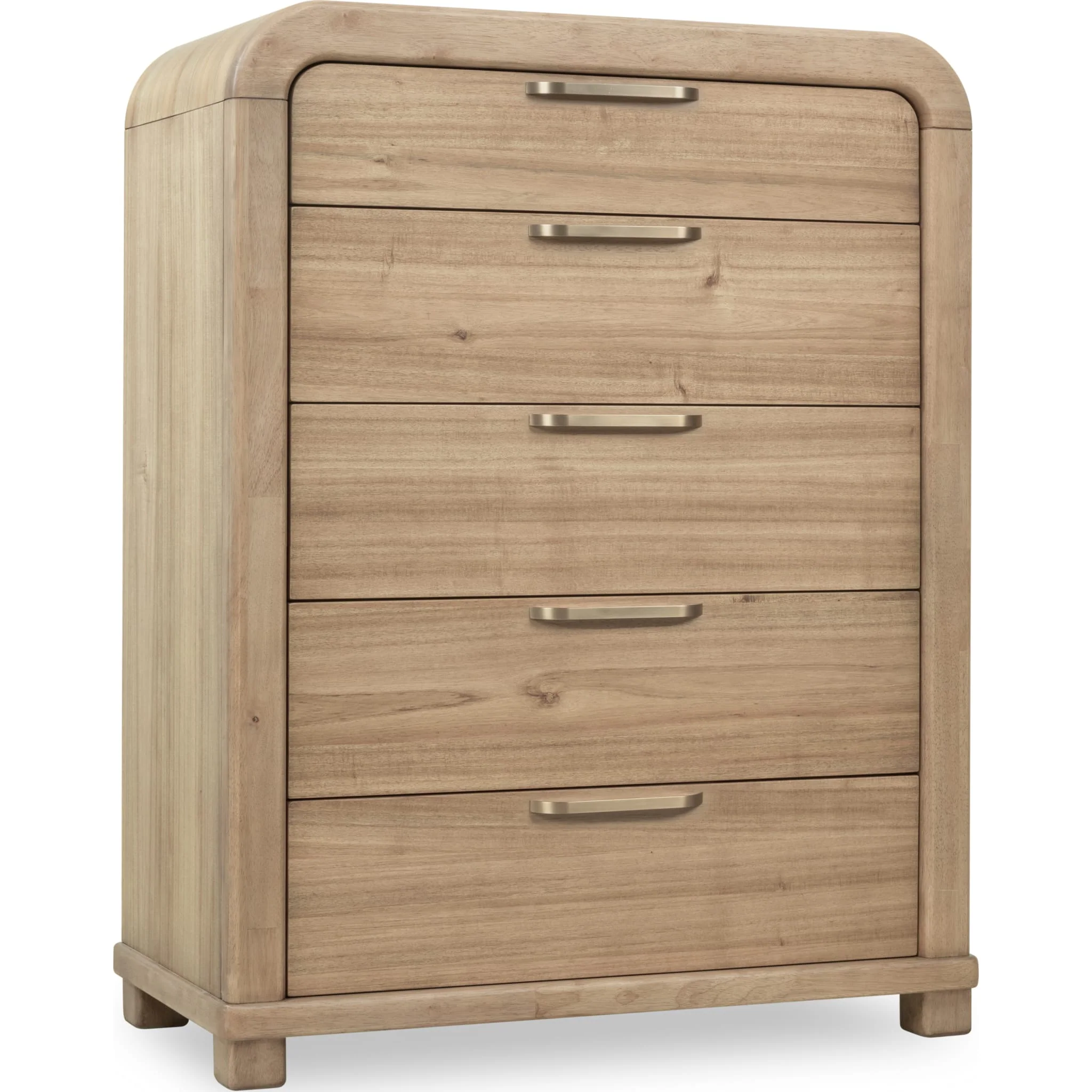 Kione Five Drawer Acacia Wood Chest in Lioness - Image 2