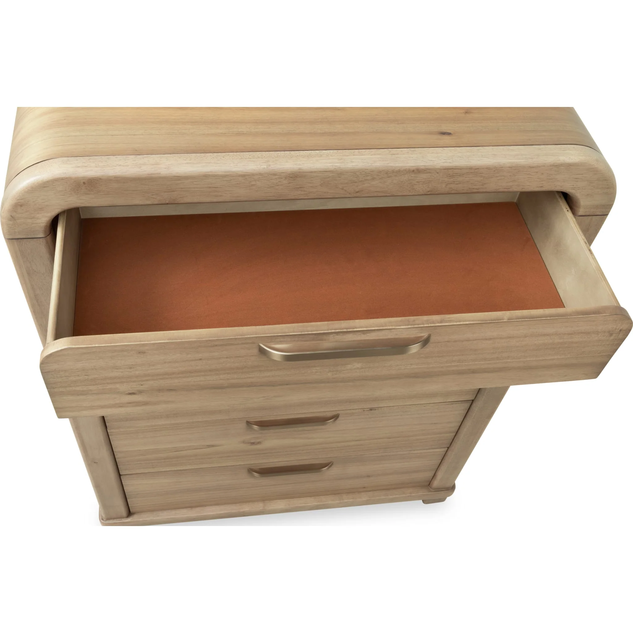 Kione Five Drawer Acacia Wood Chest in Lioness - Image 4