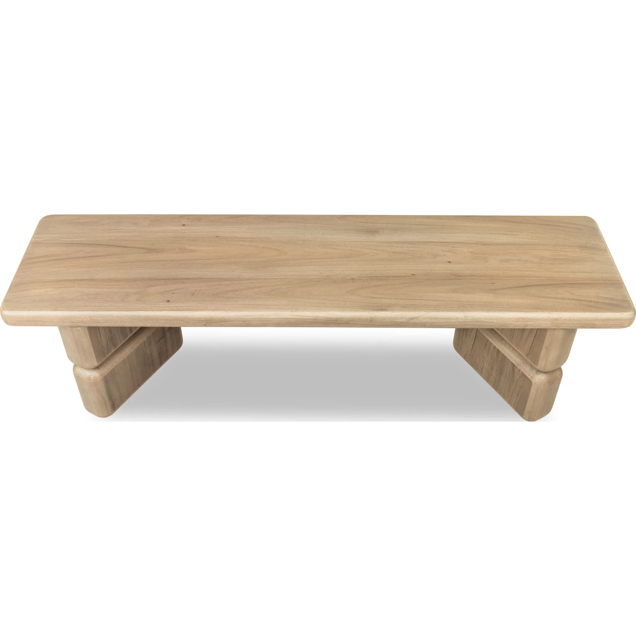 Nia Acacia Wood Dining Bench in Lioness - Image 8