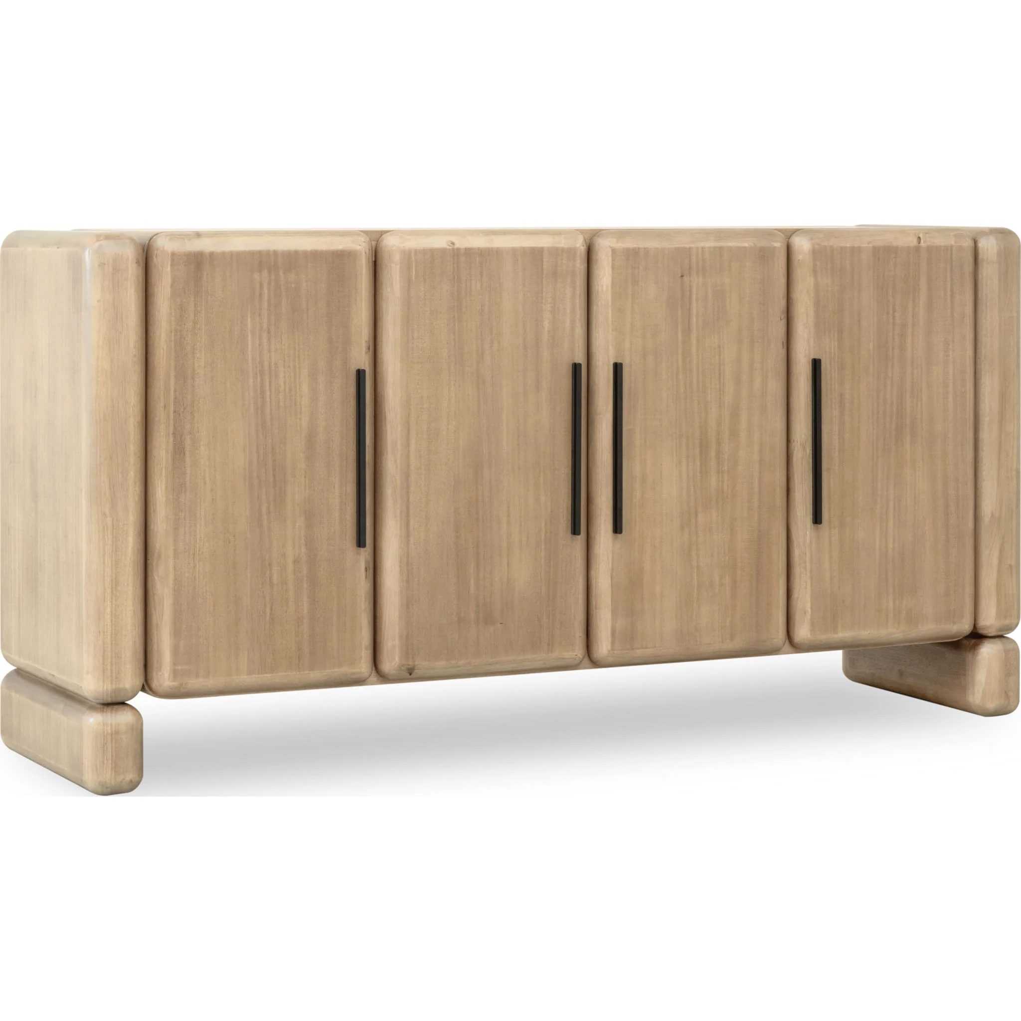Nia Four Door Acacia Wood Sideboard in Lioness - Image 2