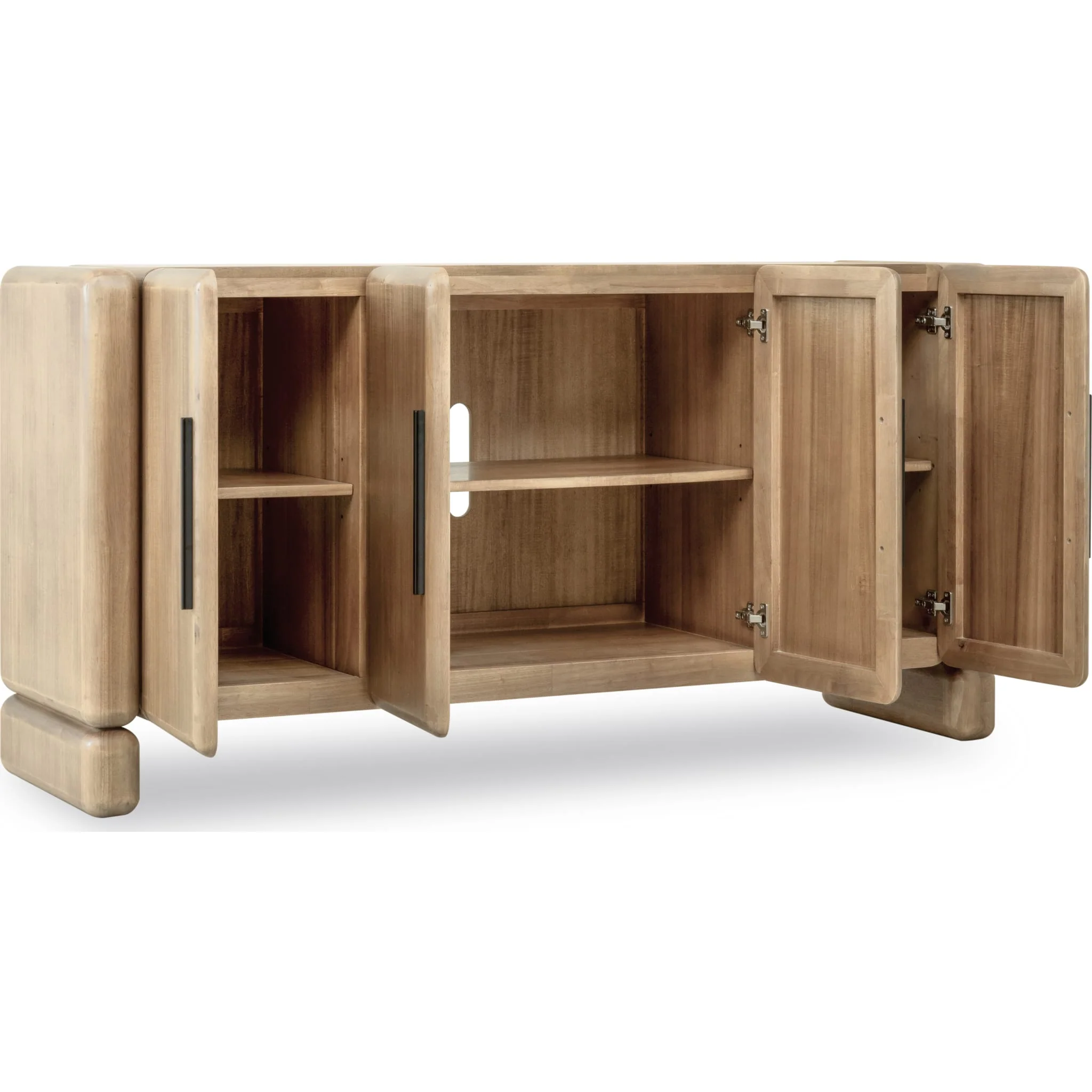 Nia Four Door Acacia Wood Sideboard in Lioness - Image 3