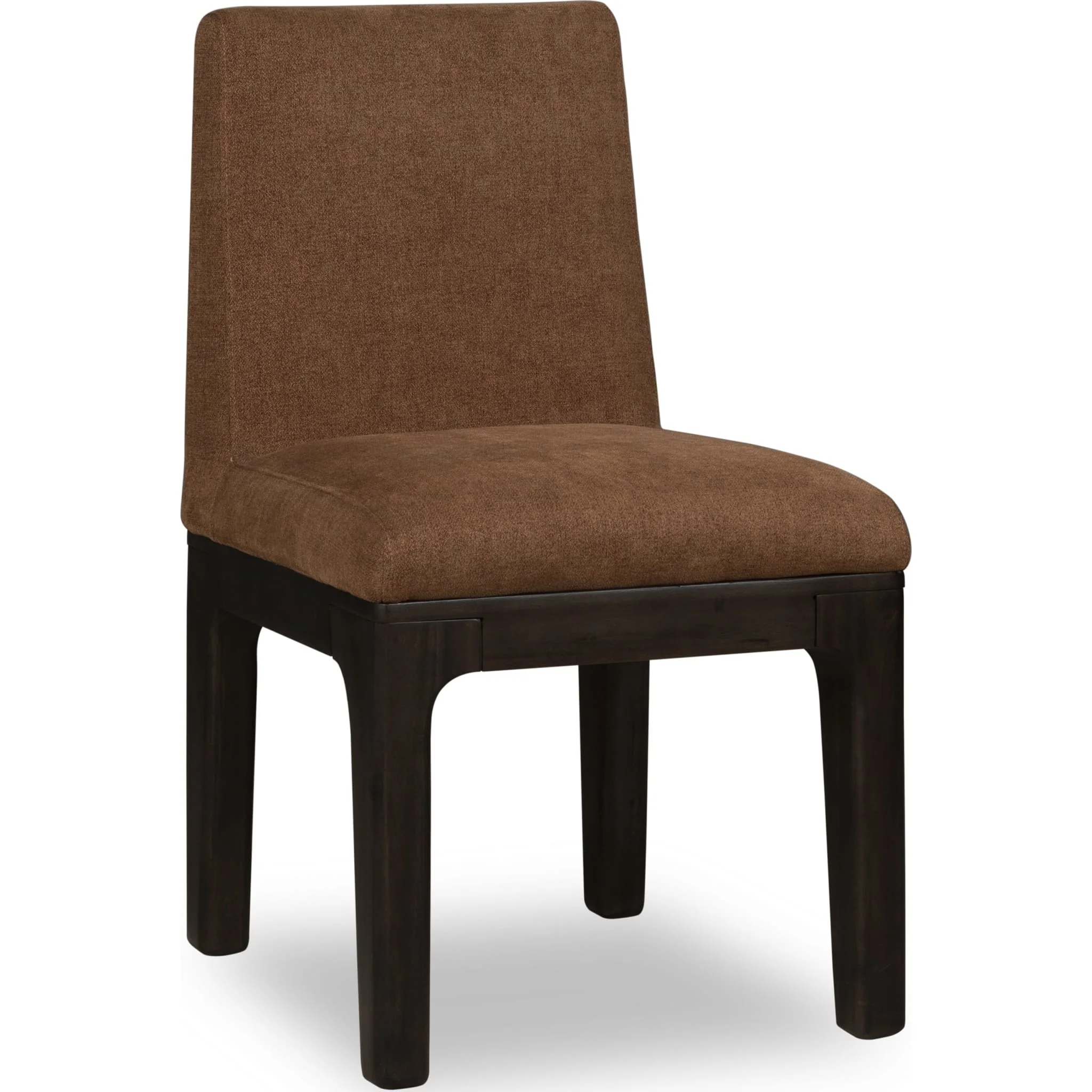 Zamba Chenille Upholstered Acacia Wood Dining Chair in Pineapple and Jaguar - Image 3