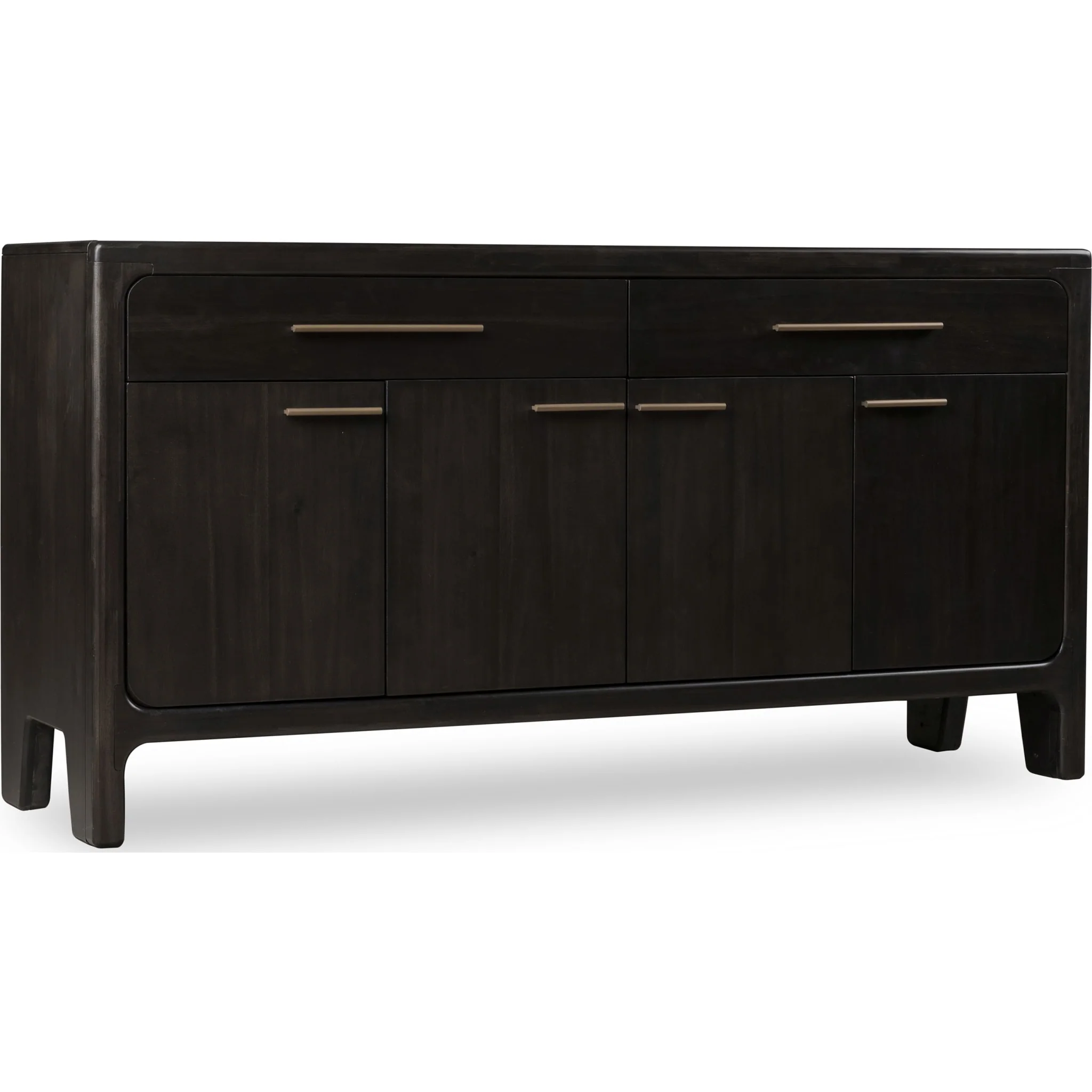 Zamba Four Door Two Drawer Acacia Wood Sideboard in Jaguar - Image 2