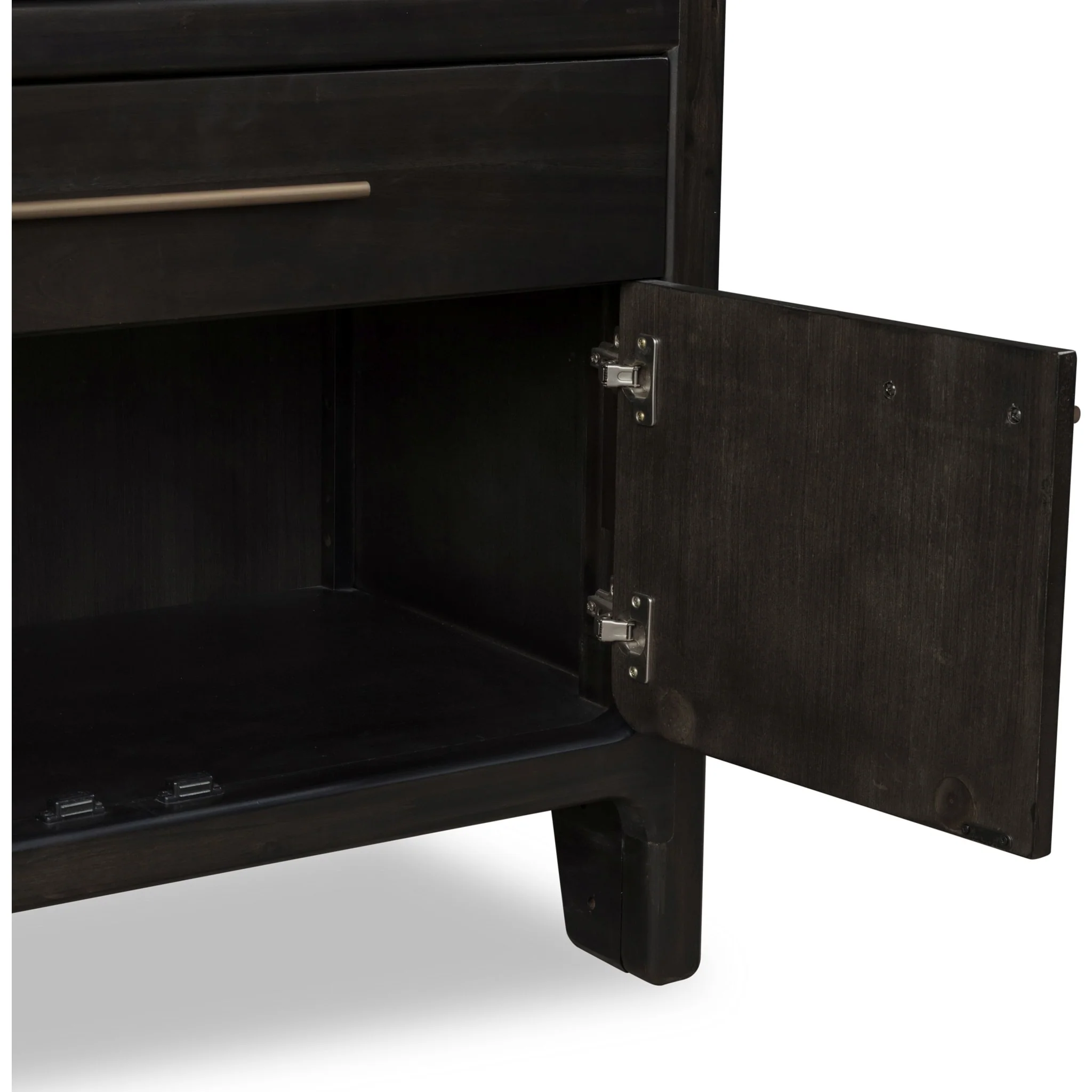 Zamba Four Door One Drawer Acacia Bar Cabinet in Jaguar - Image 8