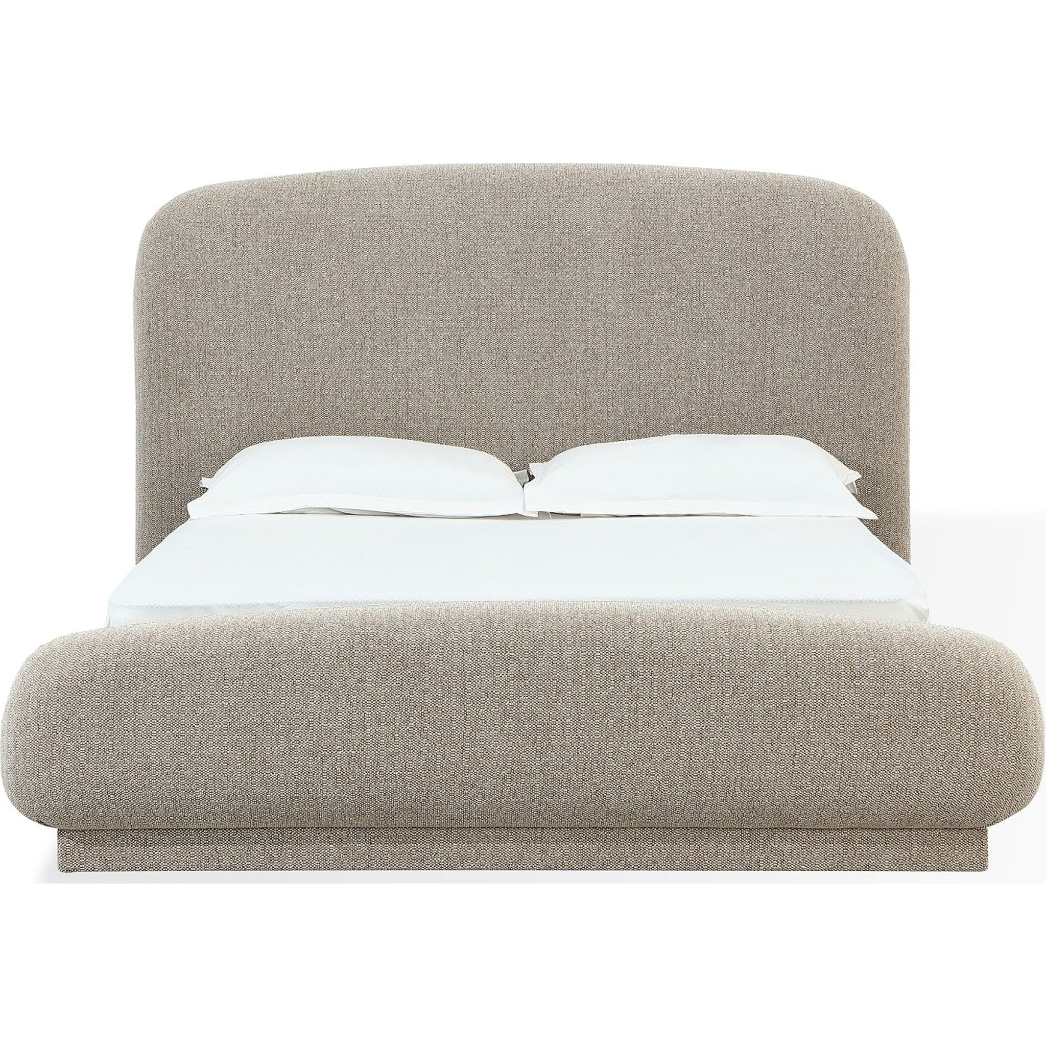 Tirimbina Chenille Upholstered Platform Bed in Hyena - Image 4