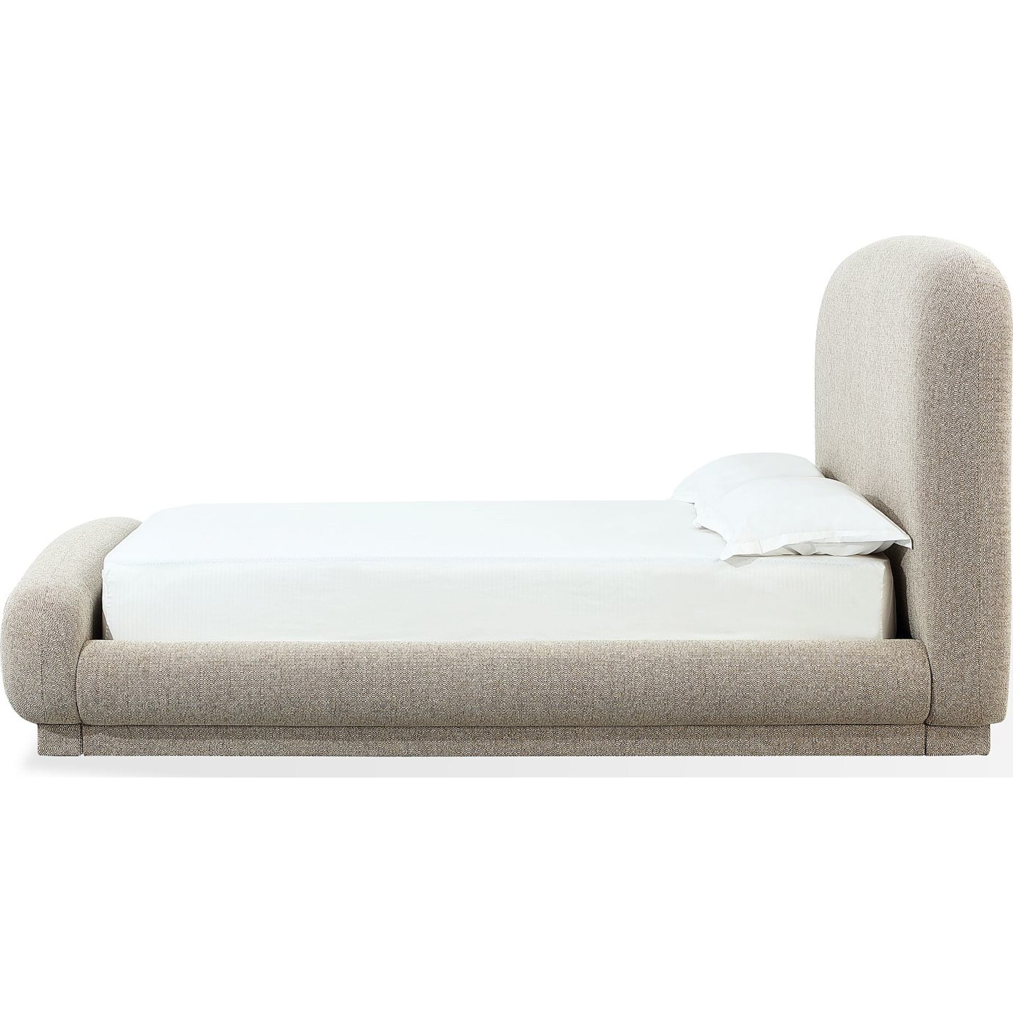 Tirimbina Chenille Upholstered Platform Bed in Hyena - Image 5