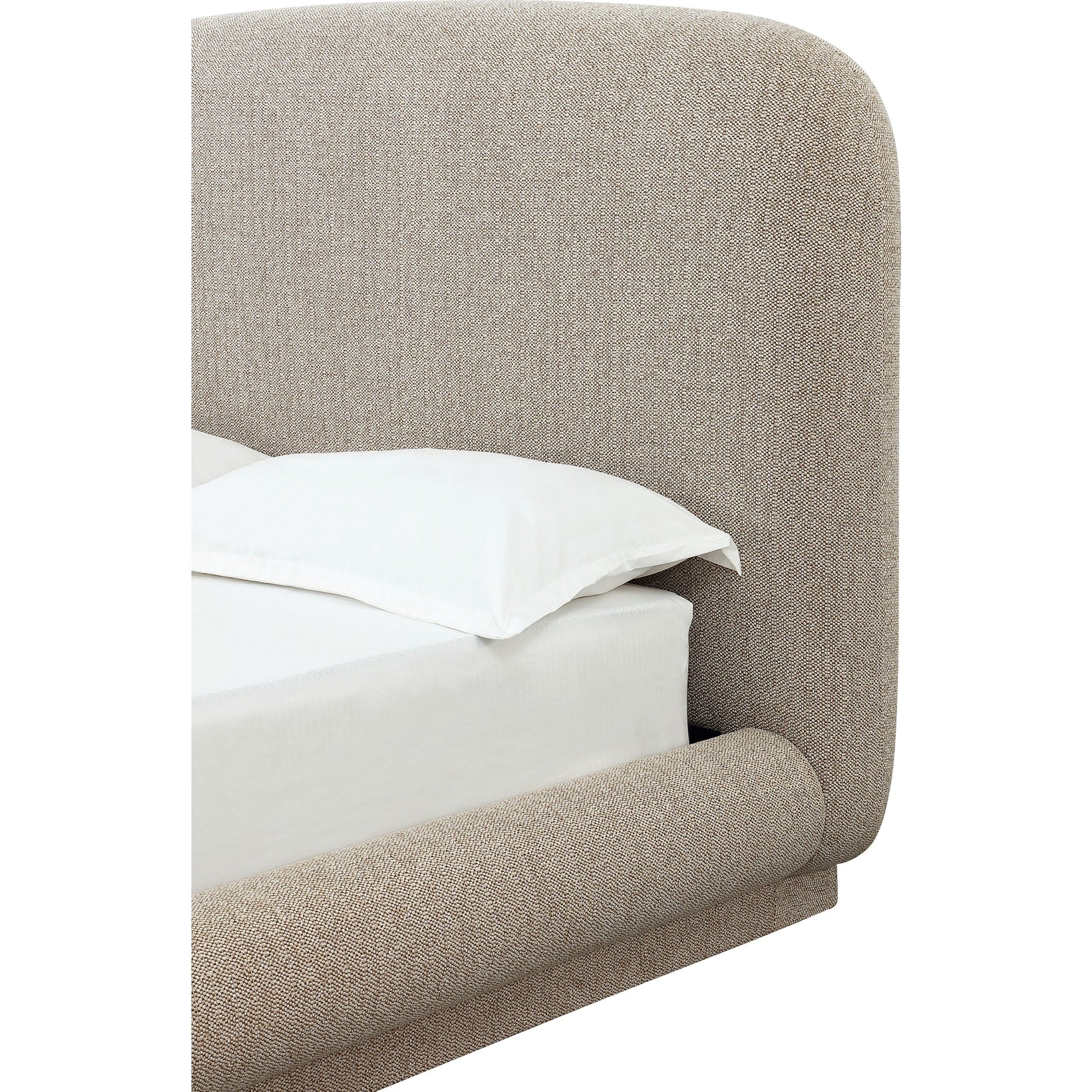 Tirimbina Chenille Upholstered Platform Bed in Hyena - Image 6