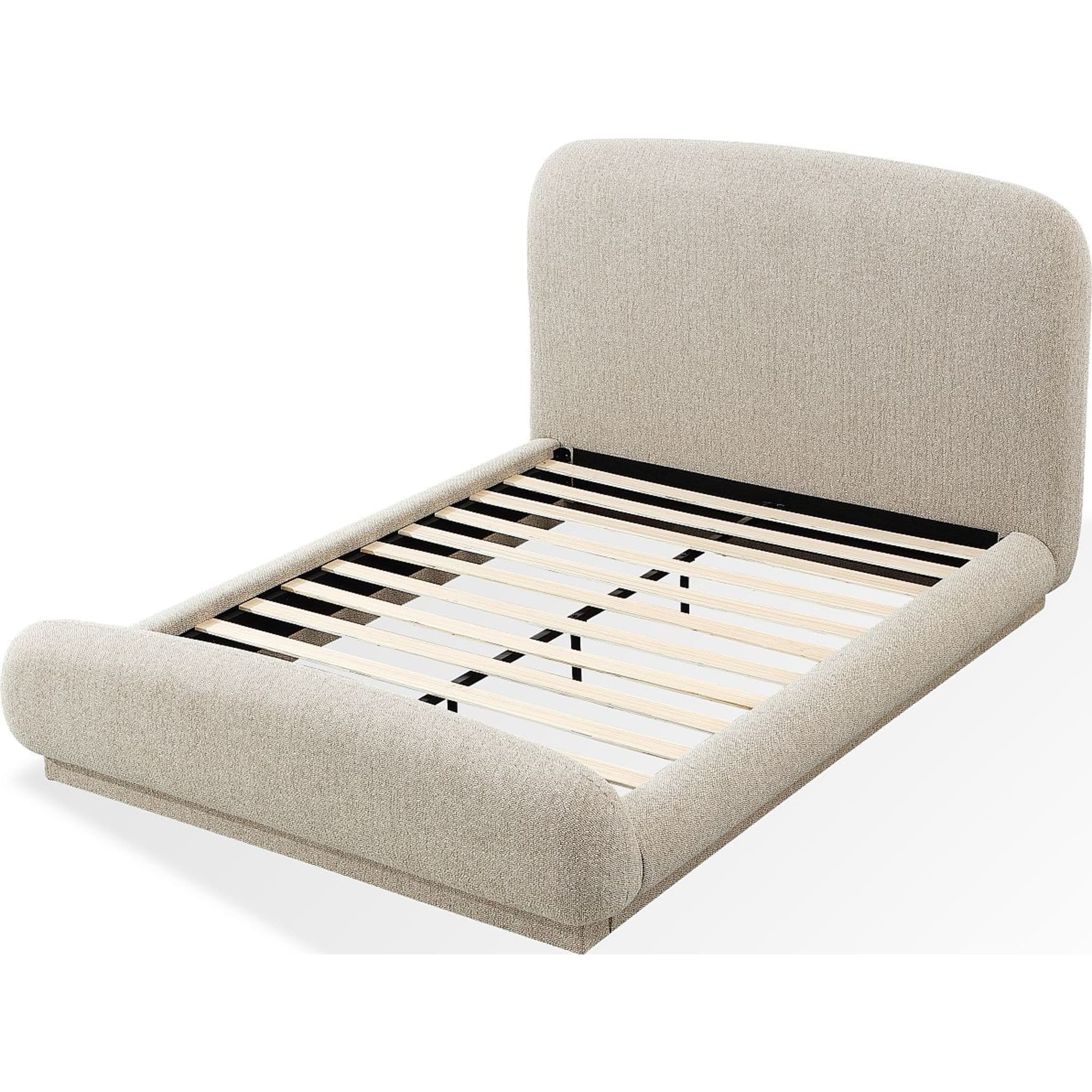 Tirimbina Chenille Upholstered Platform Bed in Hyena - Image 7