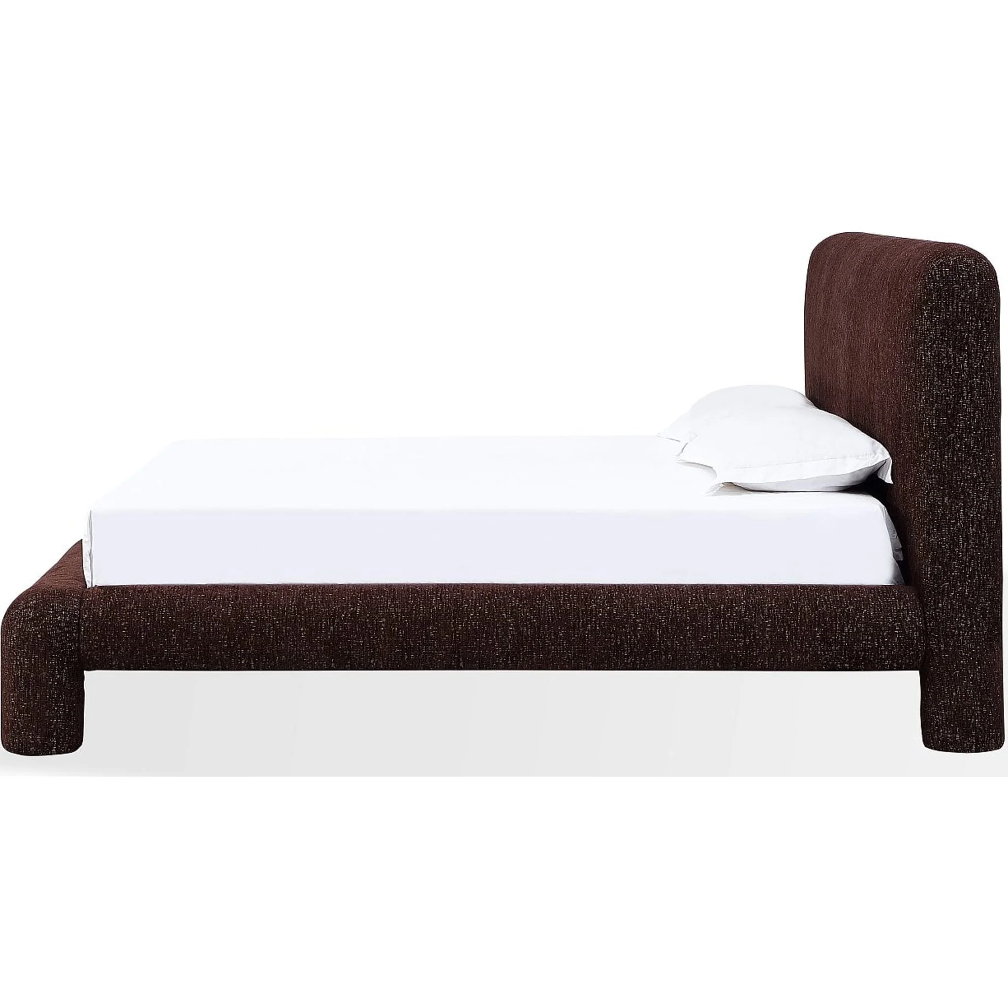 Mocoa Fully Upholstered Platform Bed in Mongoose Chenille - Image 5