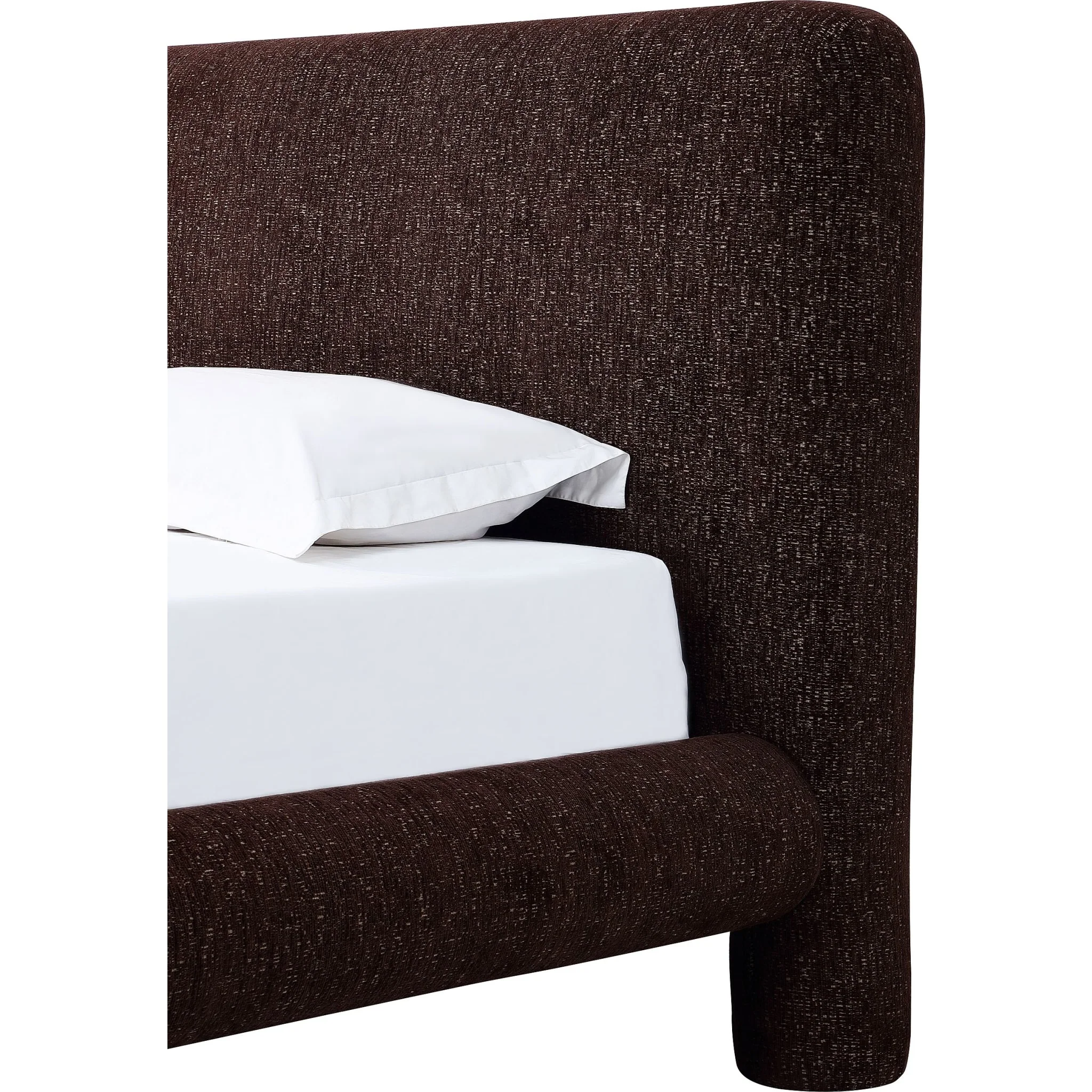 Mocoa Fully Upholstered Platform Bed in Mongoose Chenille - Image 6