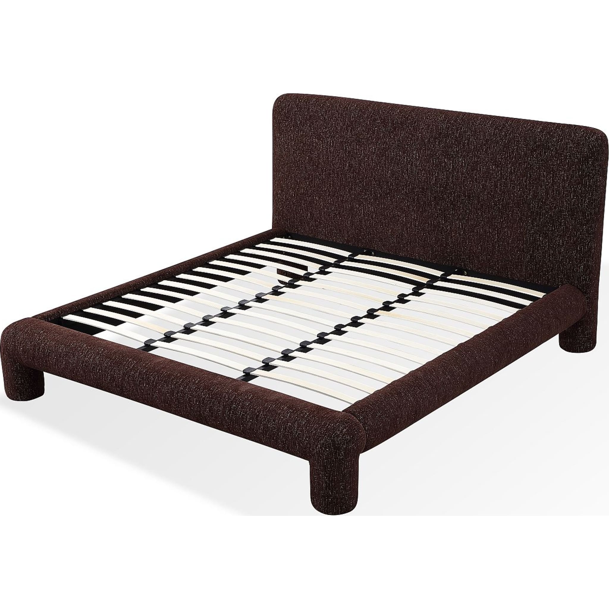 Mocoa Fully Upholstered Platform Bed in Mongoose Chenille - Image 7