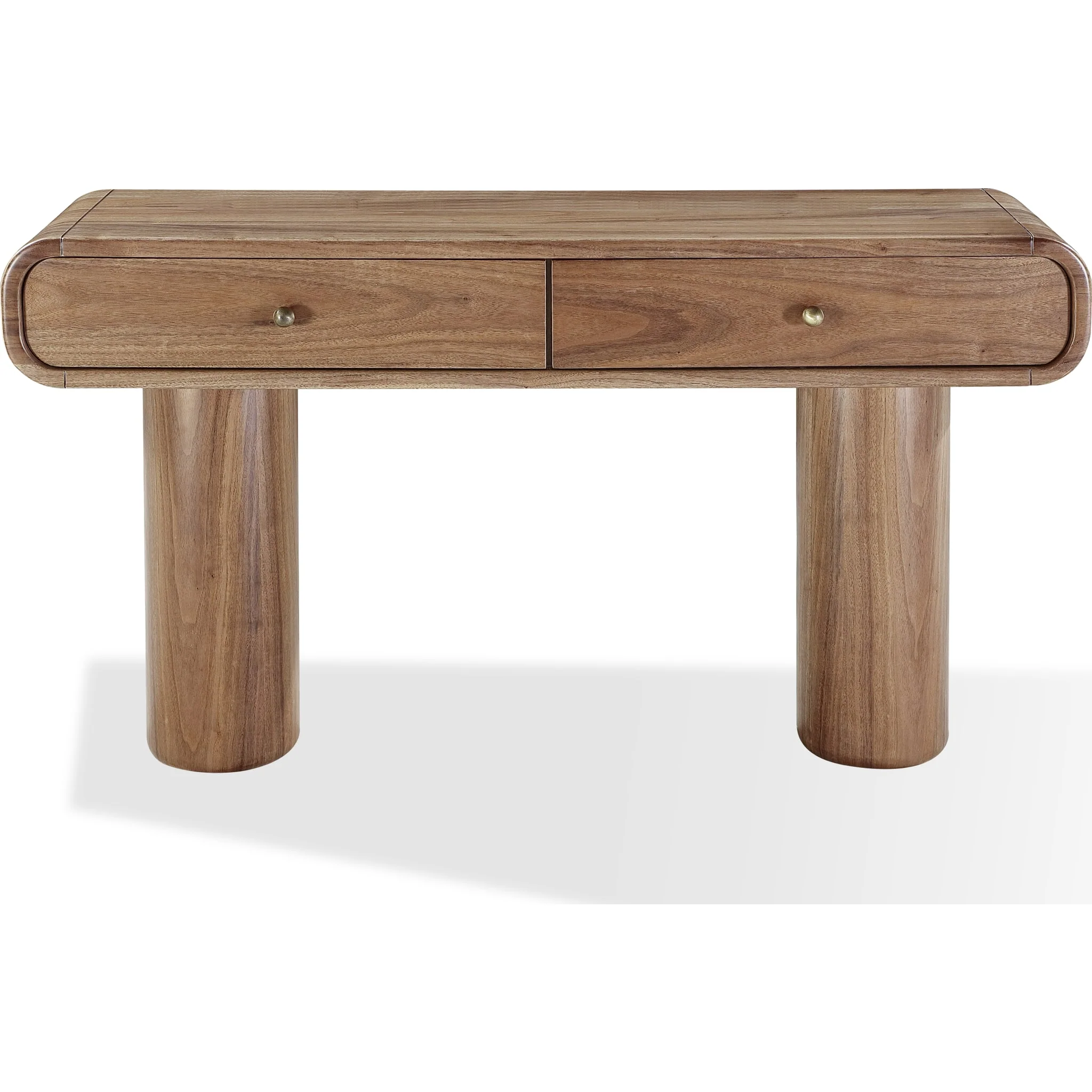 Juba Walnut Console Table in Mongoose - Image 2