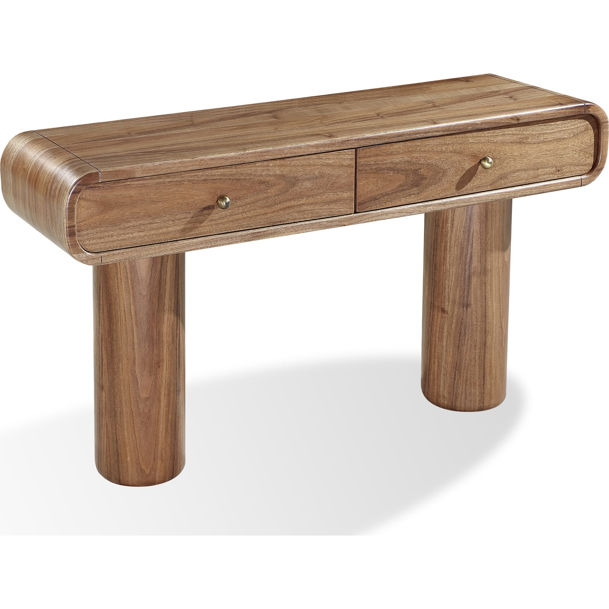 Juba Walnut Console Table in Mongoose - Image 3