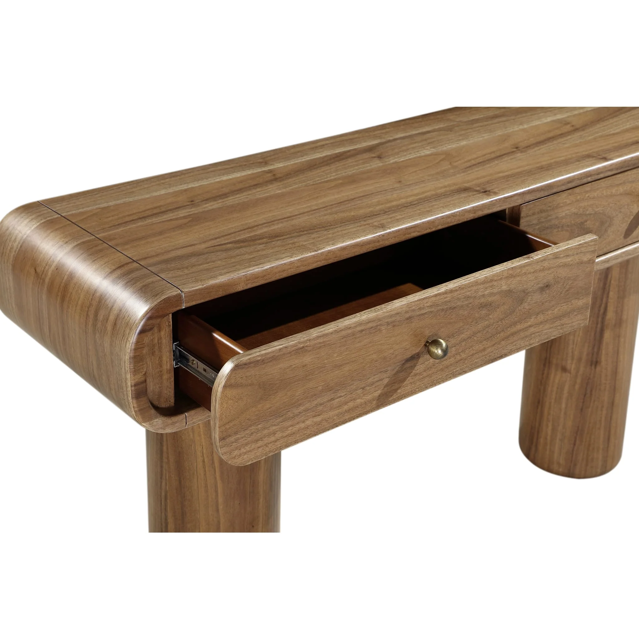 Juba Walnut Console Table in Mongoose - Image 5