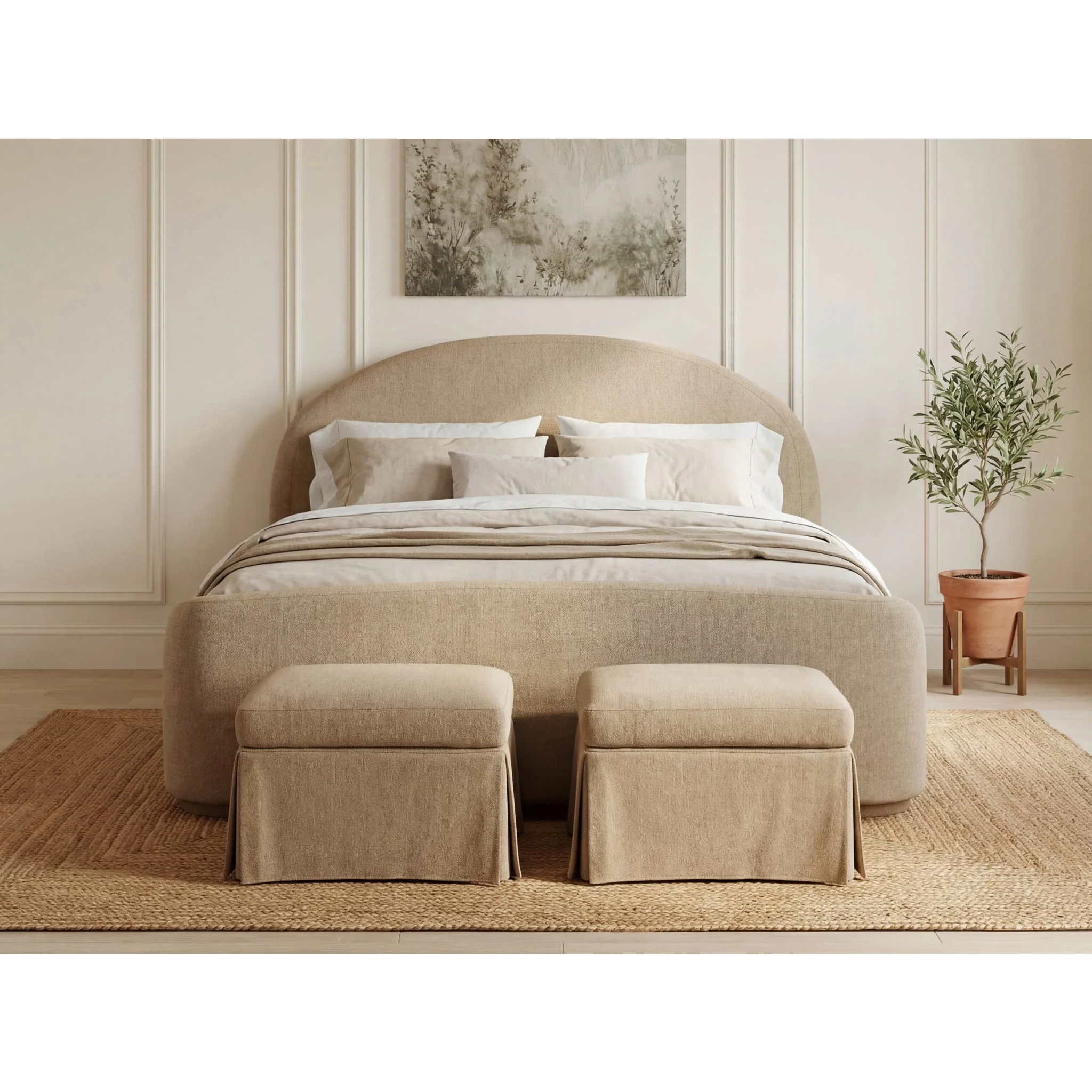 Colton Uph Bed - Sourdough - Image 7