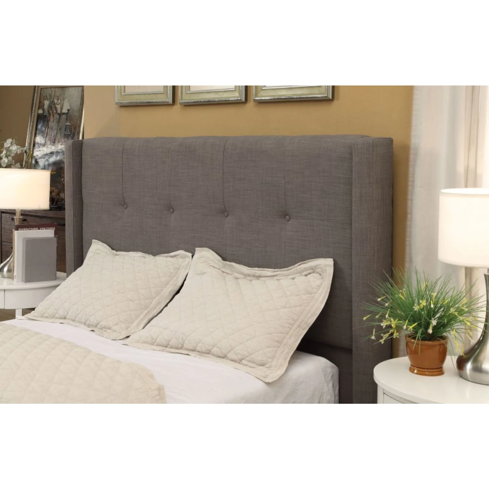 Madeleine Wingback Upholstered Platform Bed (2026) - Image 6