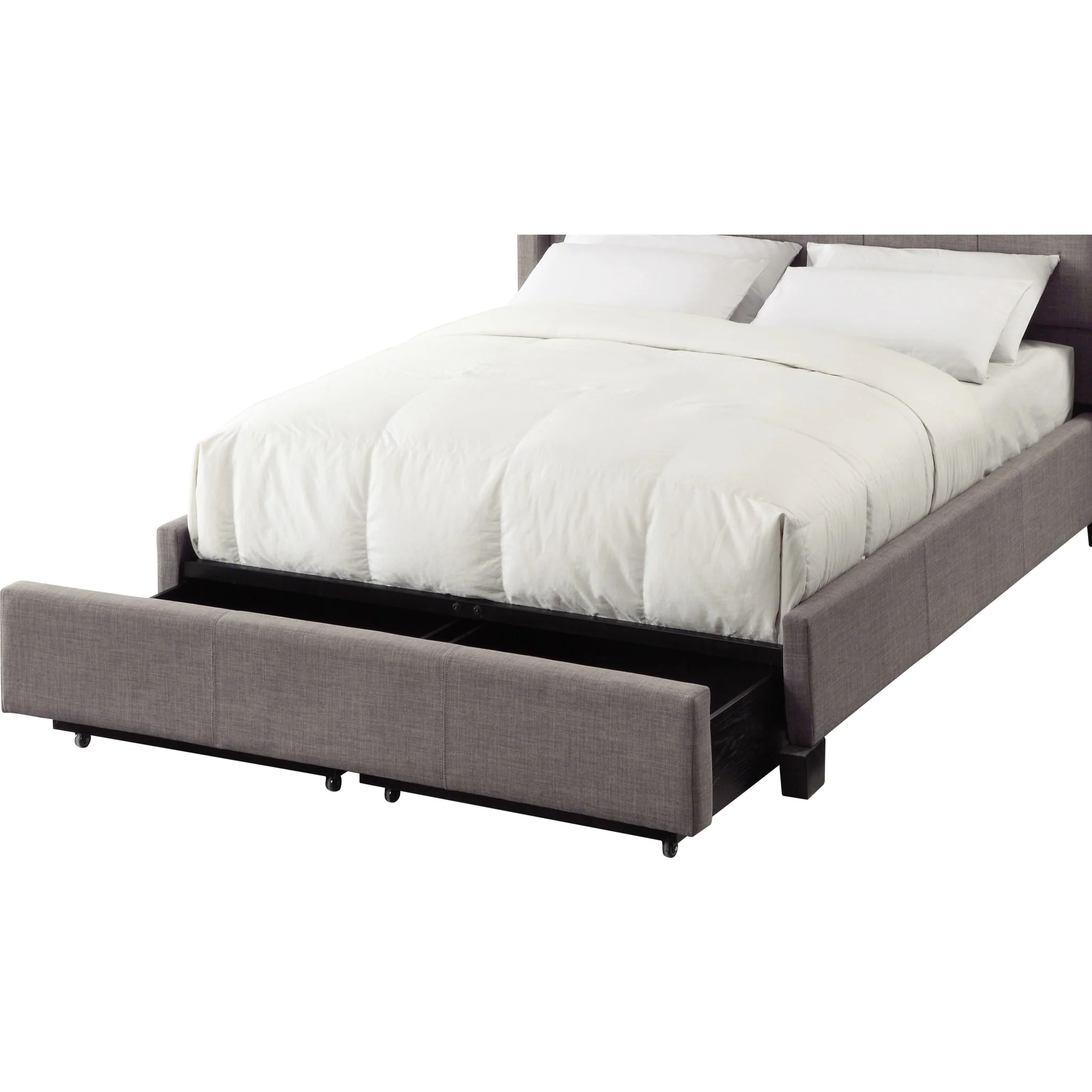 Royal Tufted Footboard Storage Bed in Dolphin Linen (2026) - Image 4